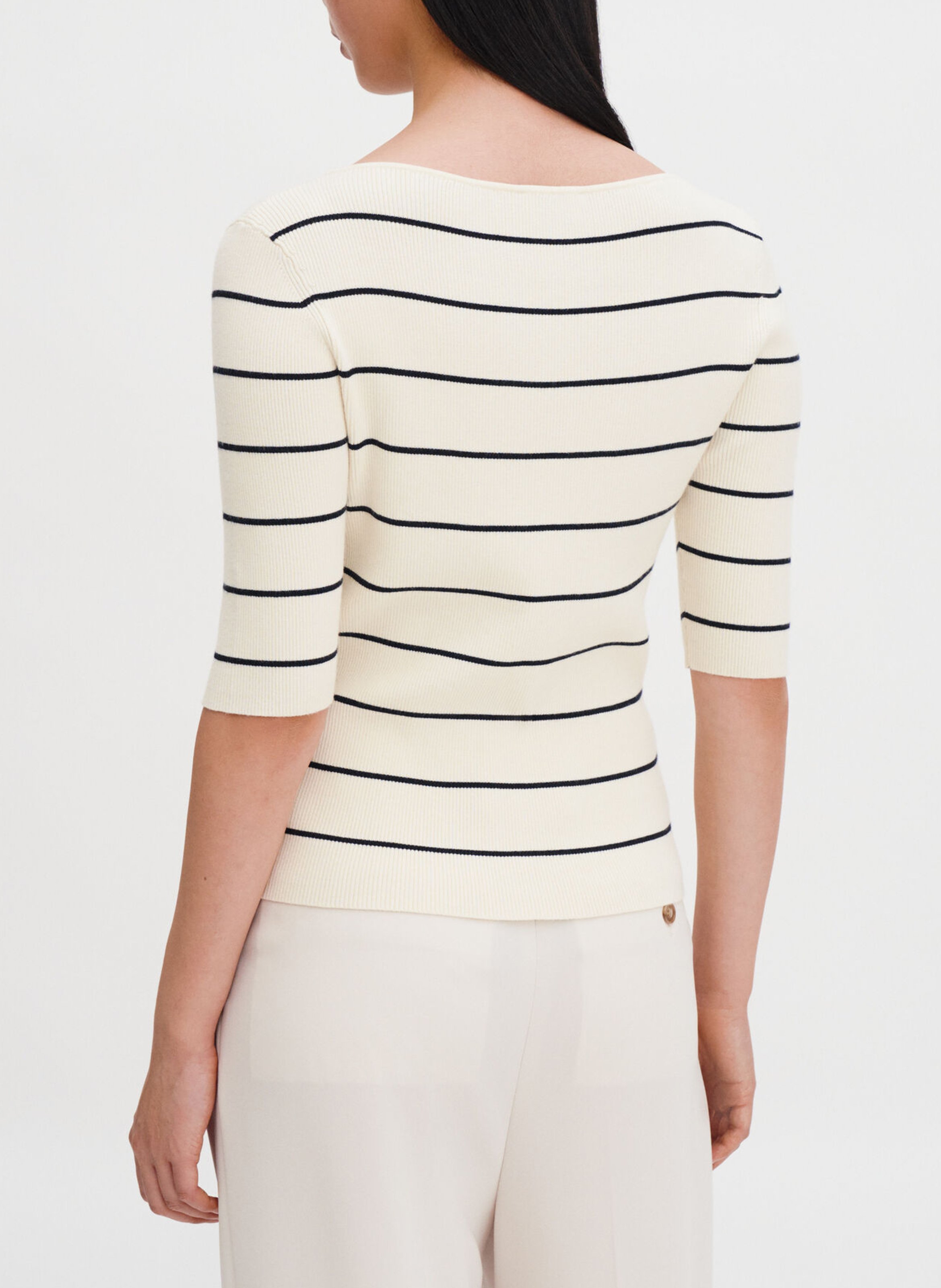 Top de manga corta de rayas  FILIPPA K Multicolor