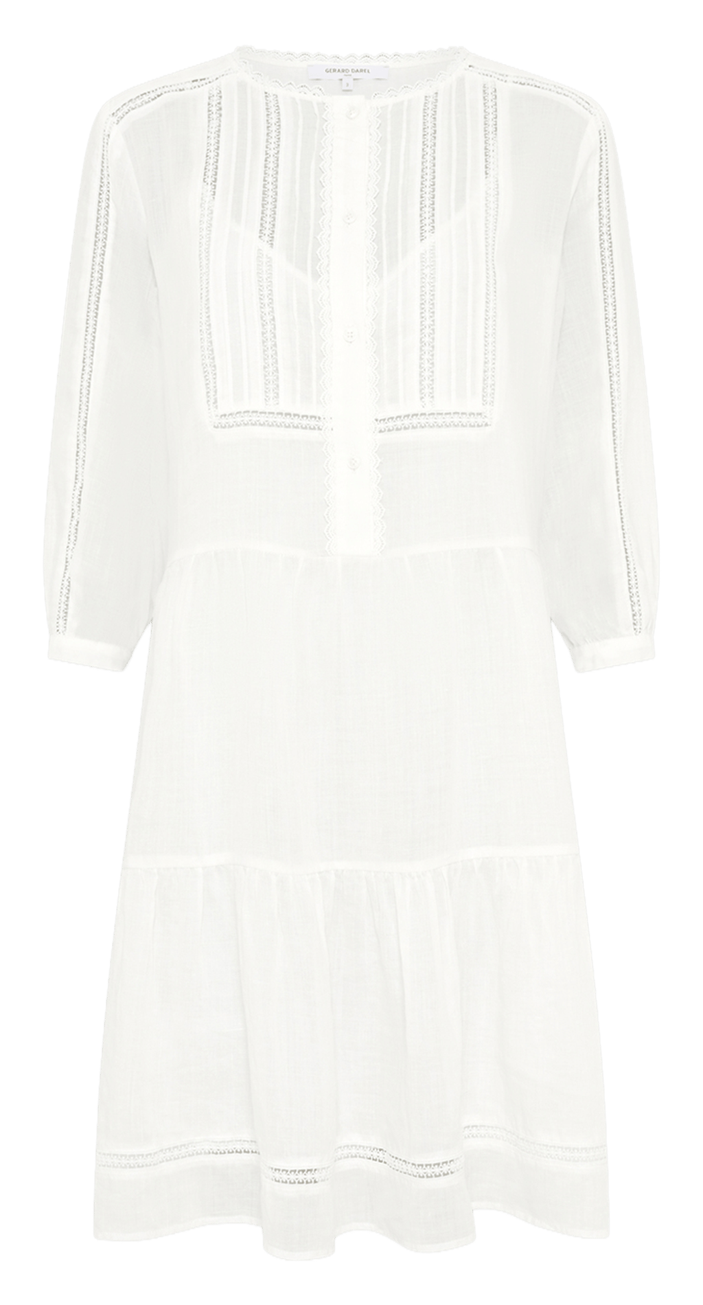 Round-neck midi dress GERARD DAREL Beige