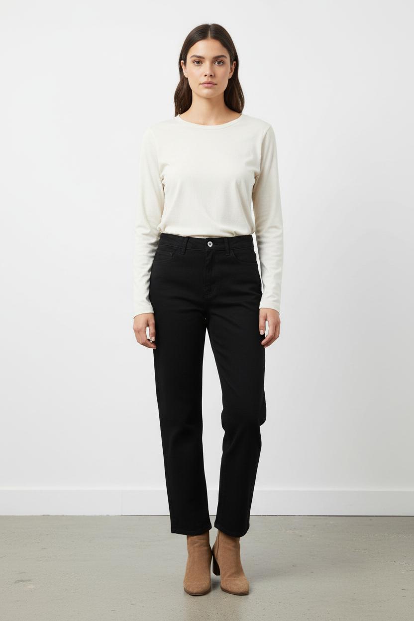 Cropped slim jeans with studs SEZANE - Seconde main Black