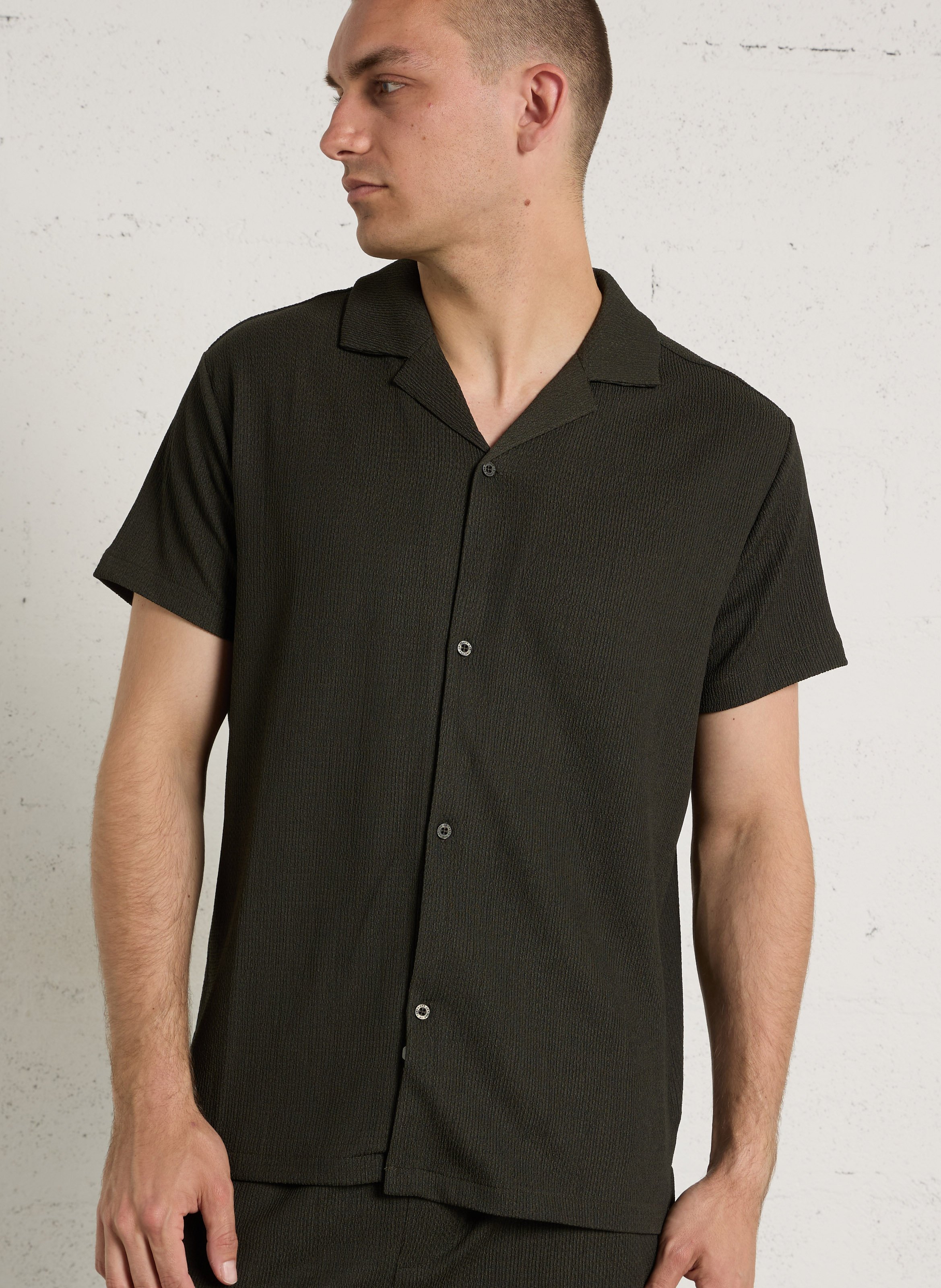 Chemise col classique LE TEMPS DES CERISES Green