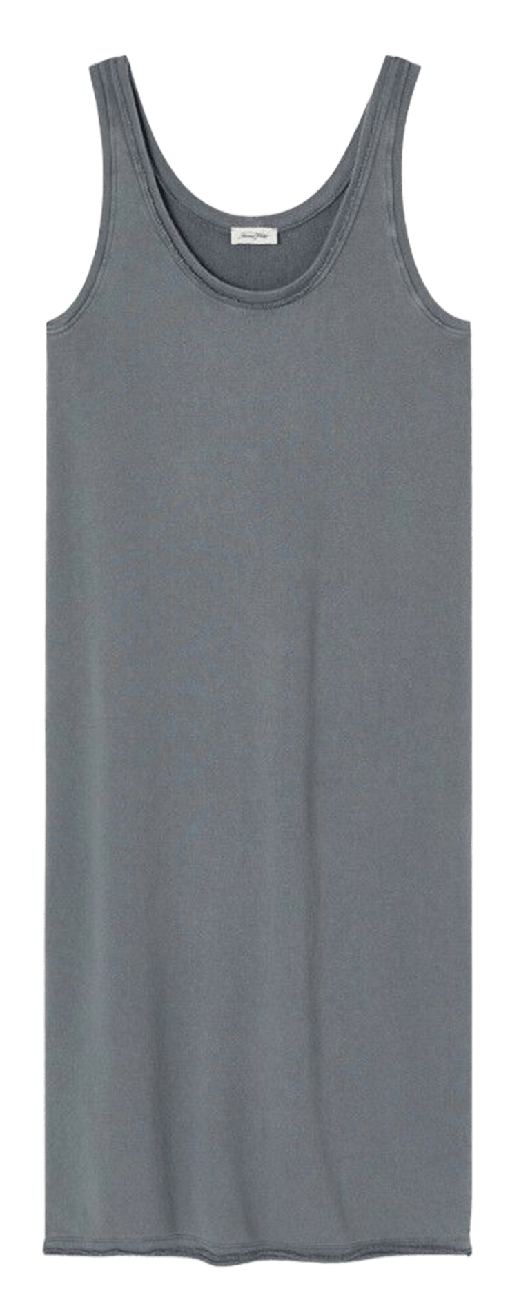 Lange mouwloze jurk in effen kleur AMERICAN VINTAGE Zwart