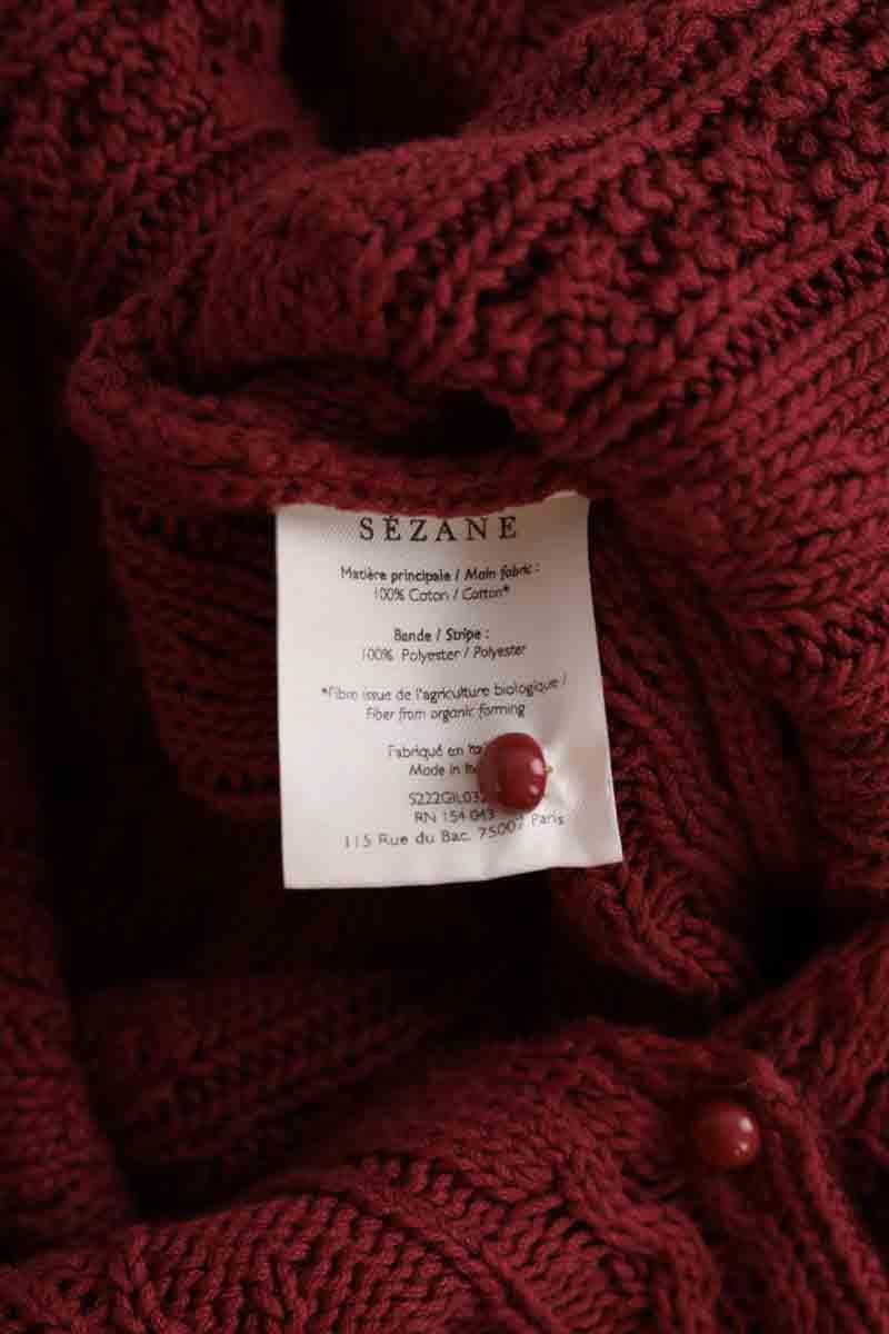 Cardigan SEZANE - Seconde main Rouge
