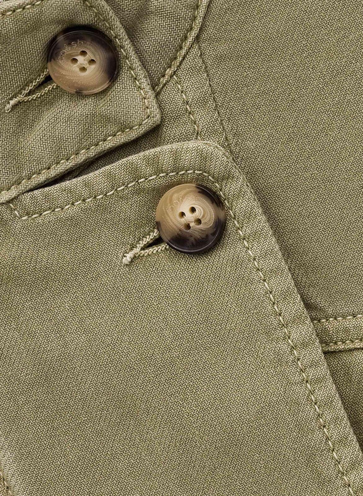  Veste courte ample en denim BA&SH Vert