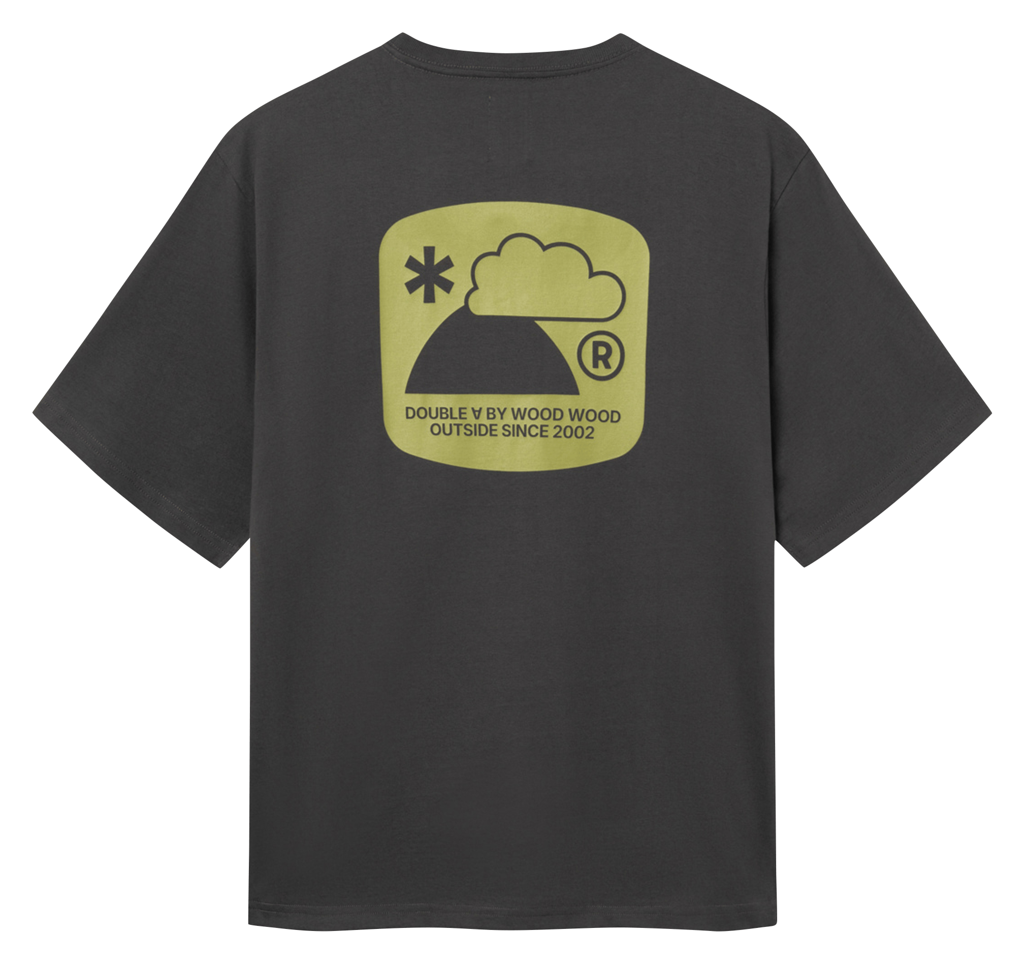 Round-neck cotton T-shirt | Black WOOD WOOD Men