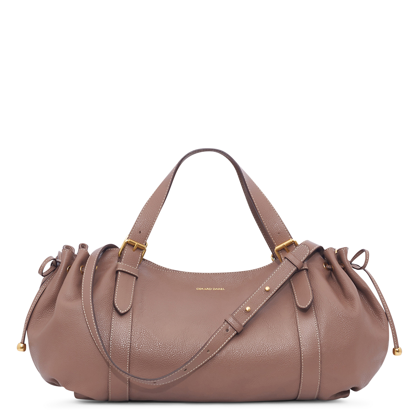 Lederhandtasche mit strukturierter Oberfläche GERARD DAREL Braun