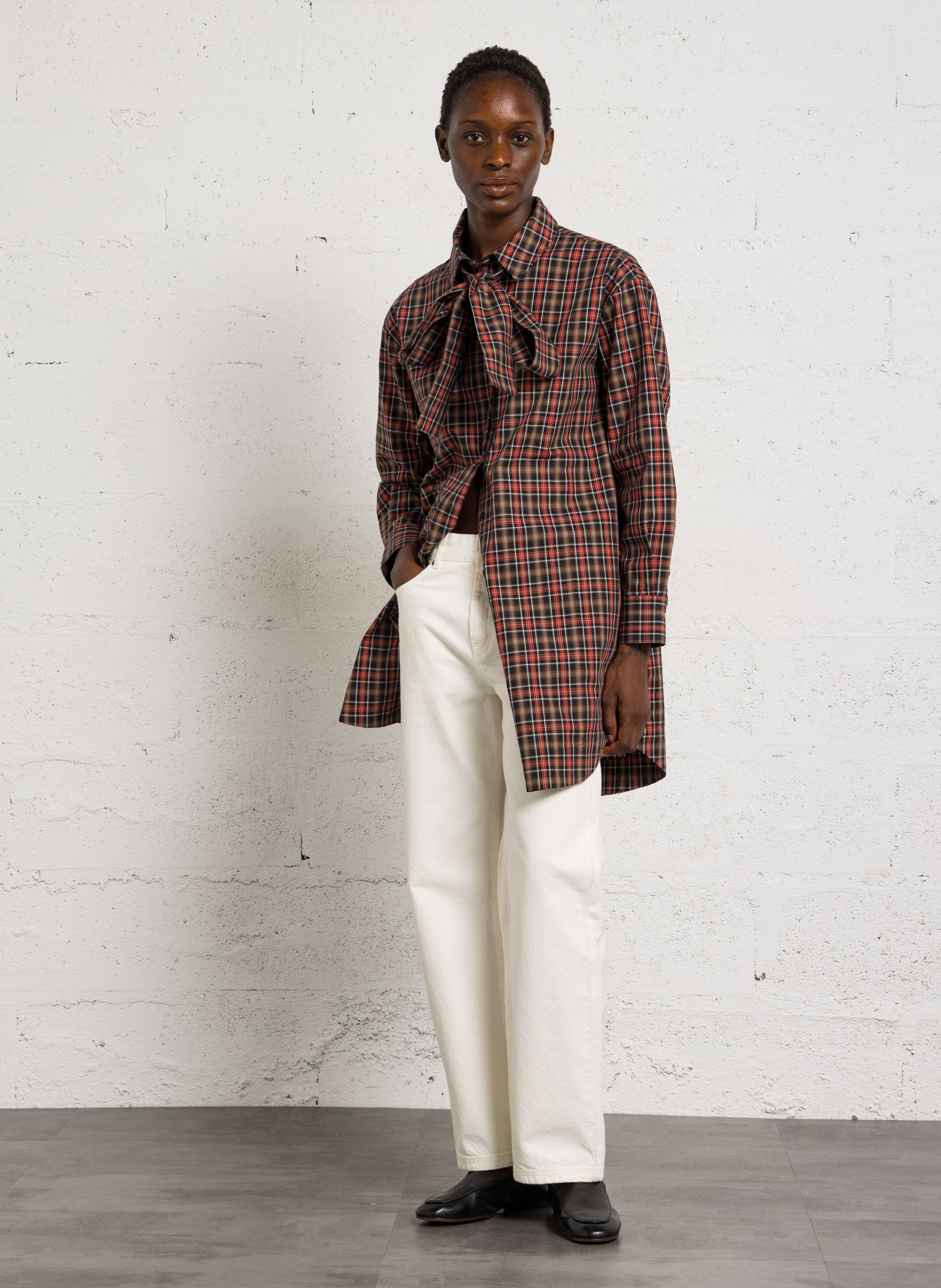 Checked shirt dress THE TINY BIG SISTER Multicolored