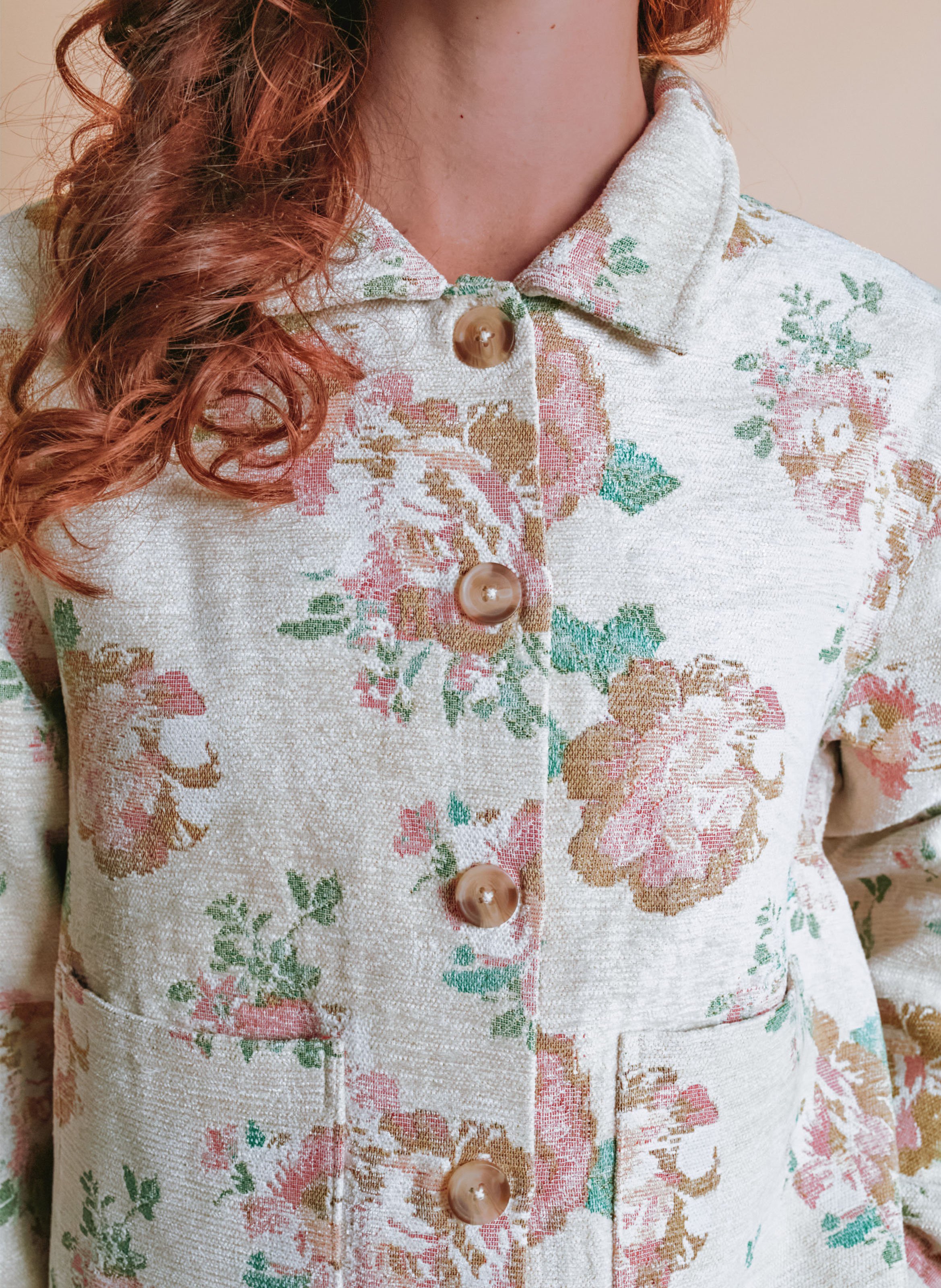 Jacke mit klassischem Kragen EMILE ET IDA Beige