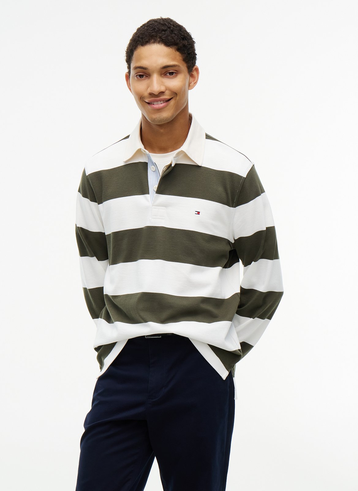 Polo droit en coton TOMMY HILFIGER