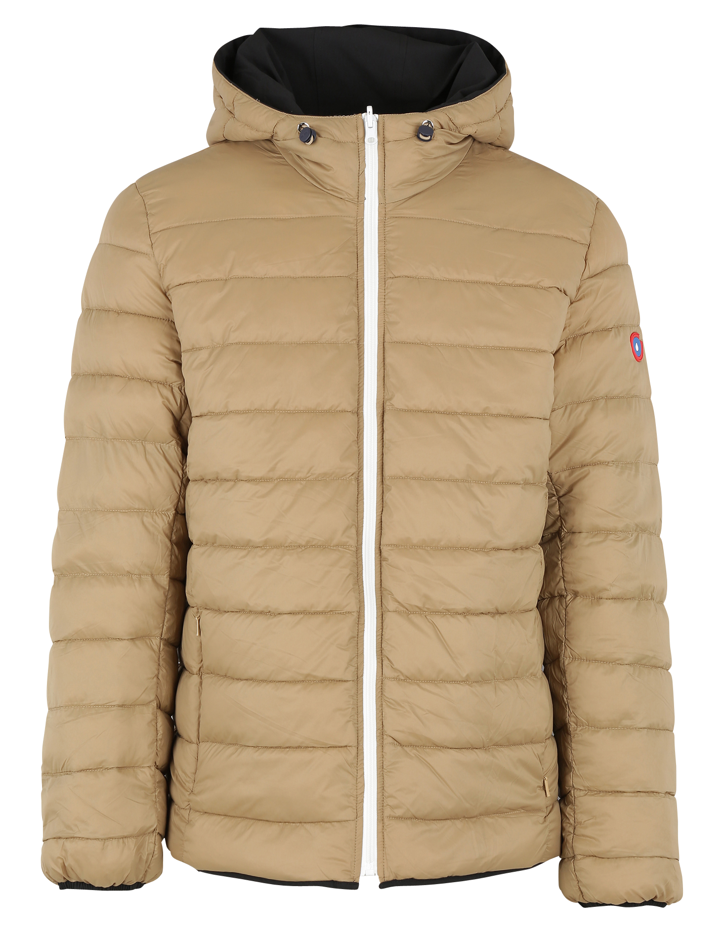 Wende-Daunenjacke mit Stehkragen FLOTTE Beige
