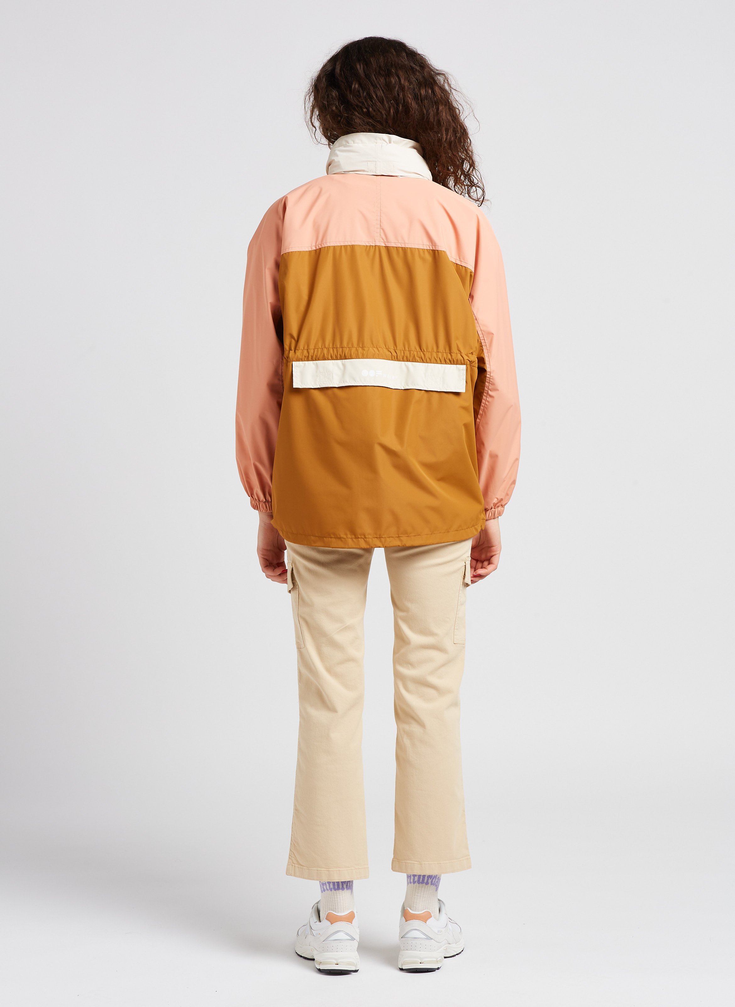 High-neck printed anorak OOF Multicolored