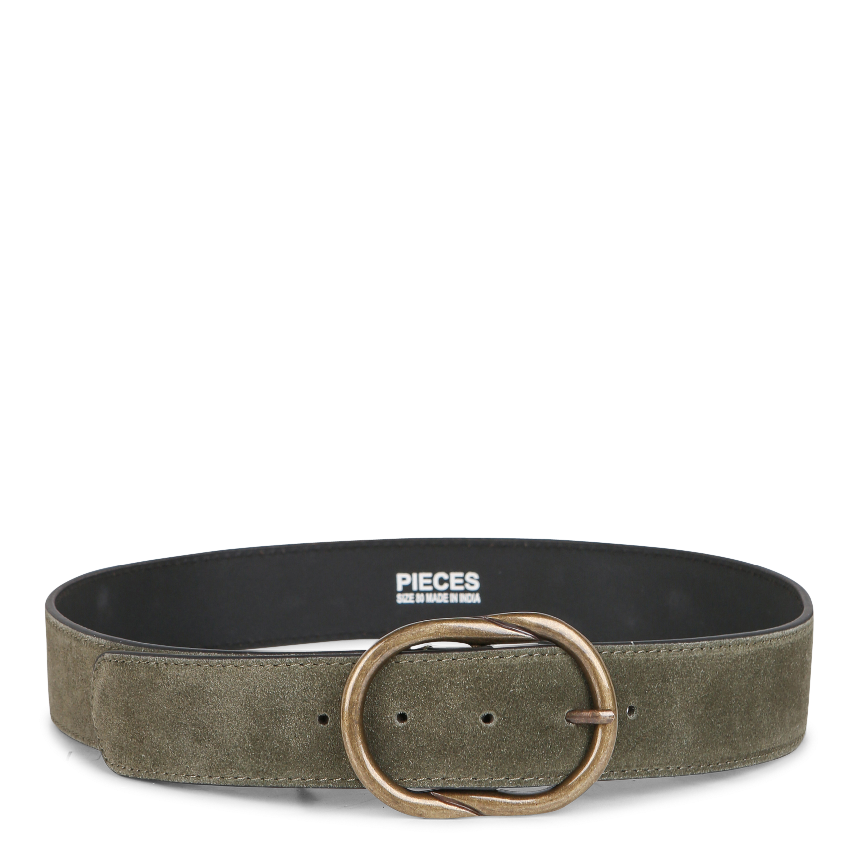 Ceinture en cuir velours PIECES