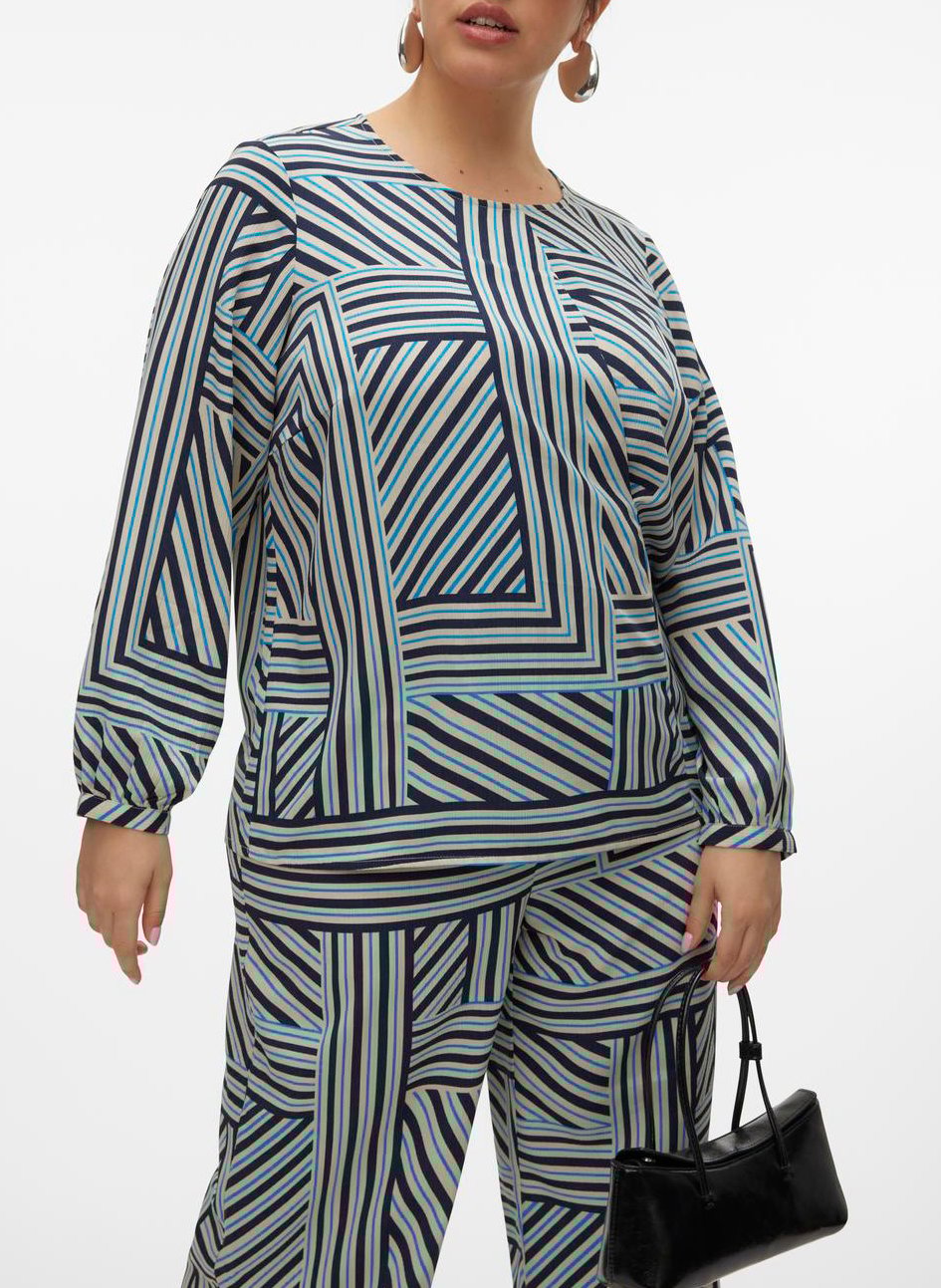 Straight printed blouse VERO MODA CURVE Multicolored