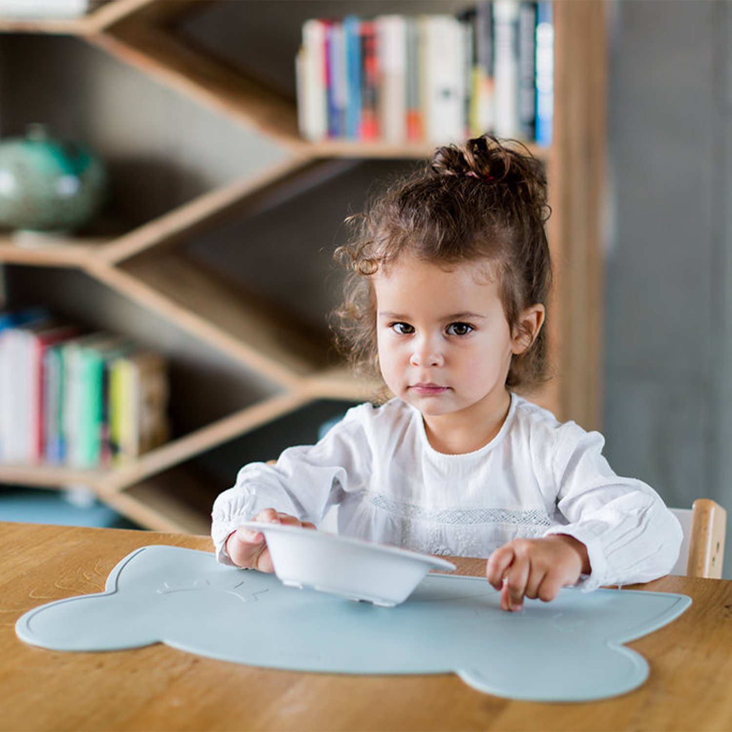 Set de table en forme d’ours en silicone KINDSGUT Vert
