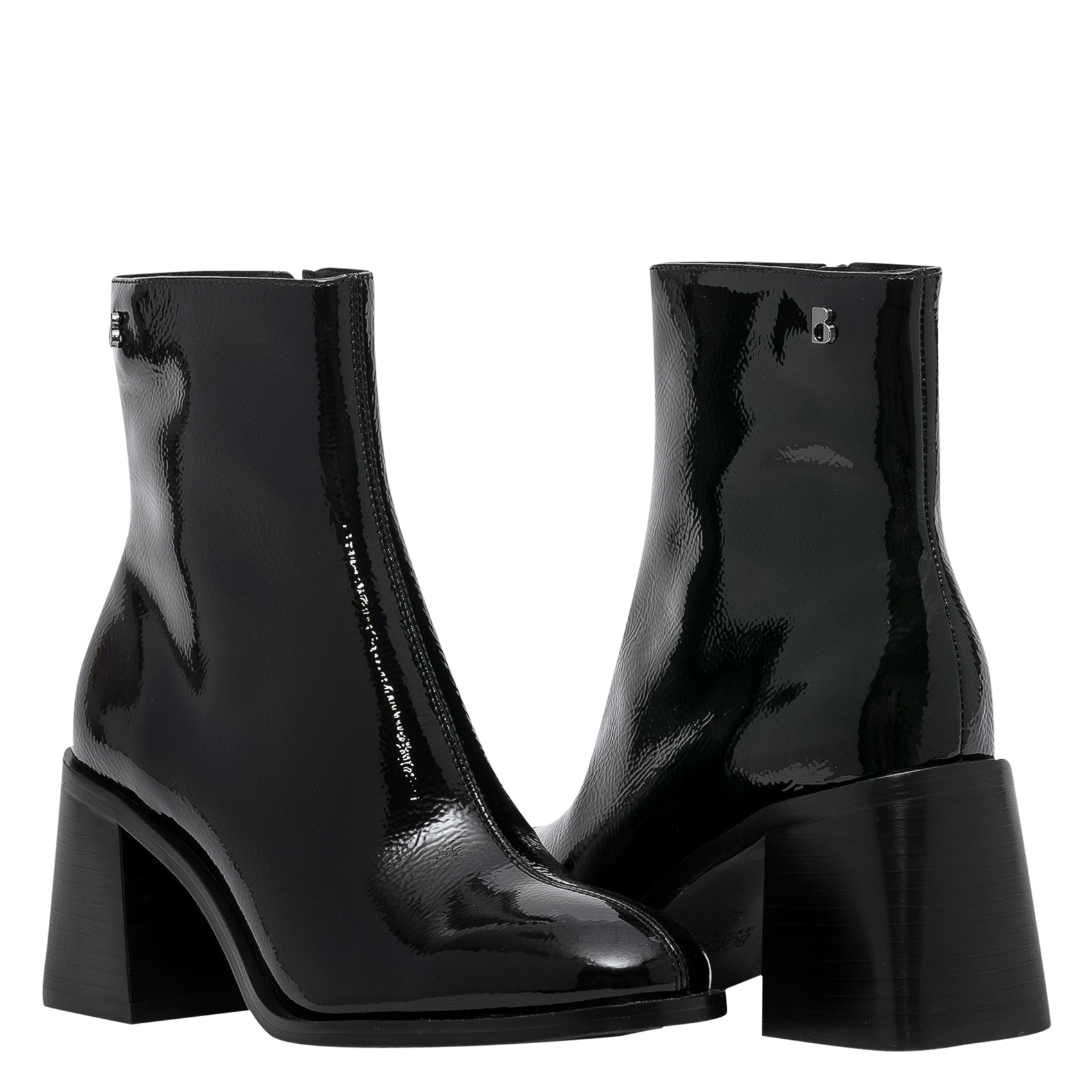 Alphonse - Halbstiefel aus Lackleder BOCAGE Schwarz