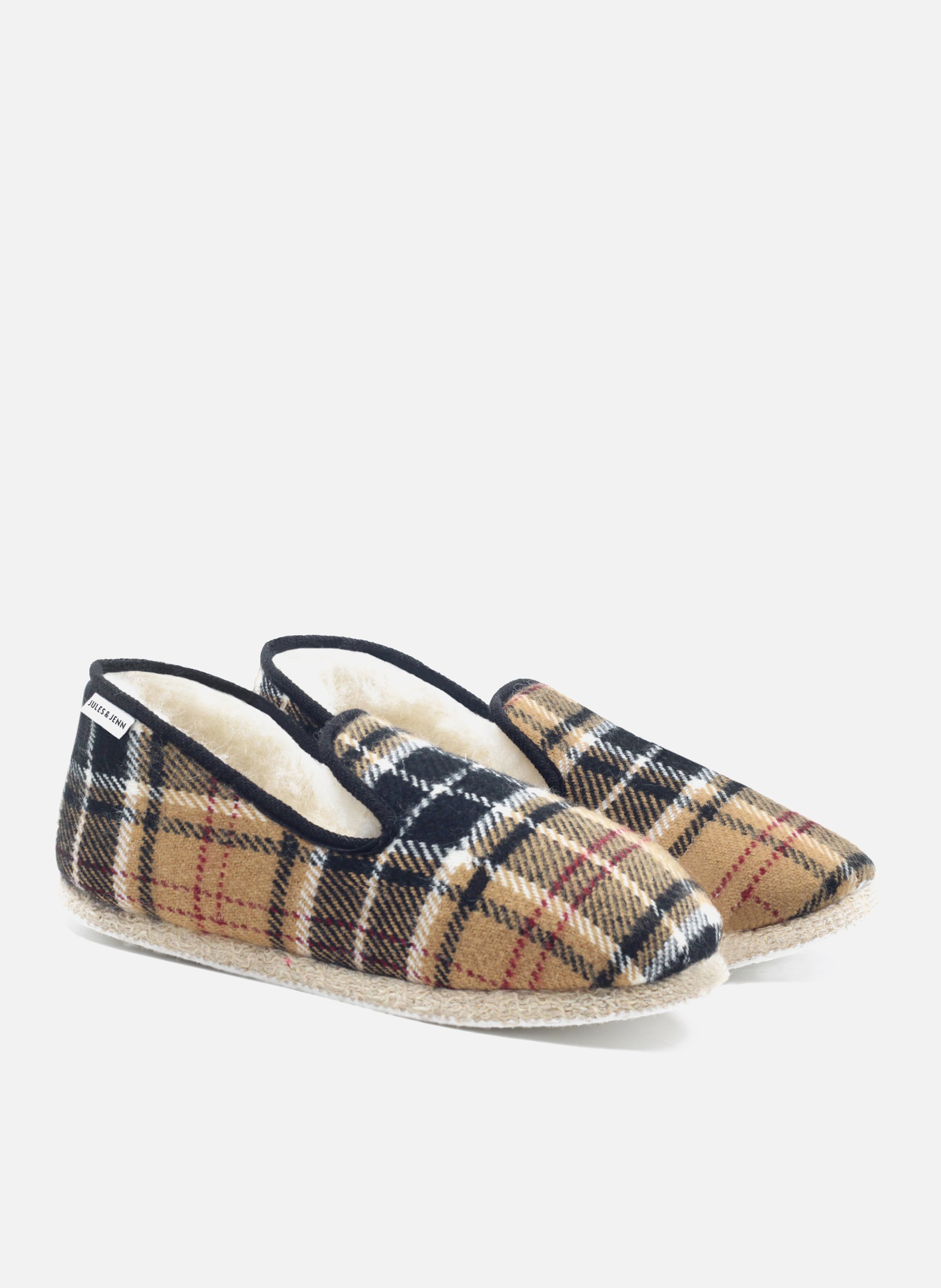Fabric Charentaise slippers JULES & JENN Beige