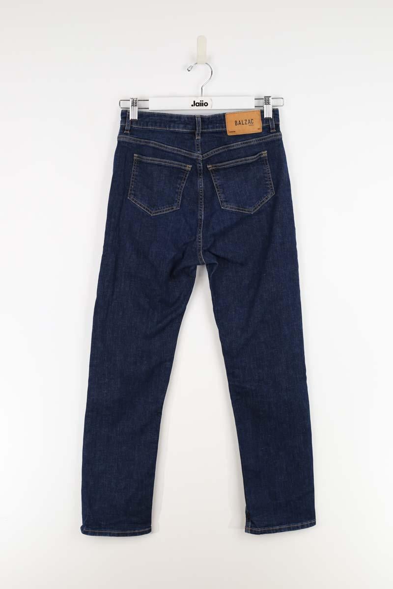 Cotton straight jeans BALZAC PARIS - Seconde Main Blue