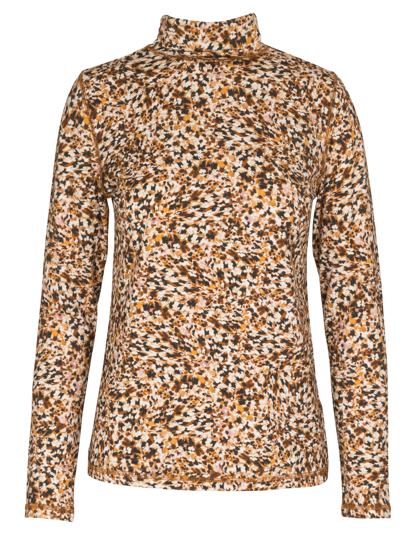 Tee-shirt col montant imprimé SUNCOO Beige