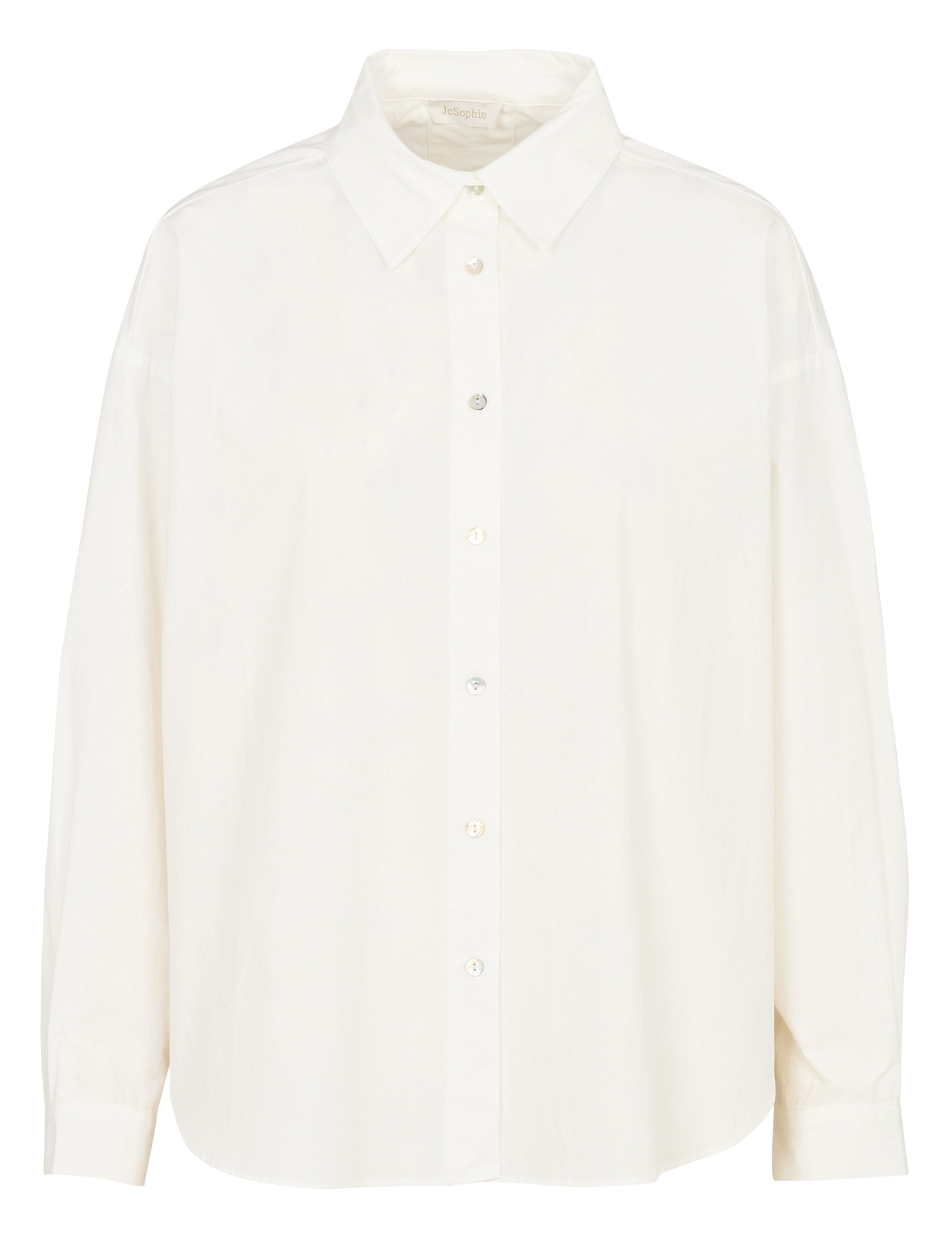 Capri - Einfarbige Oversize-Bluse JC SOPHIE Weiss