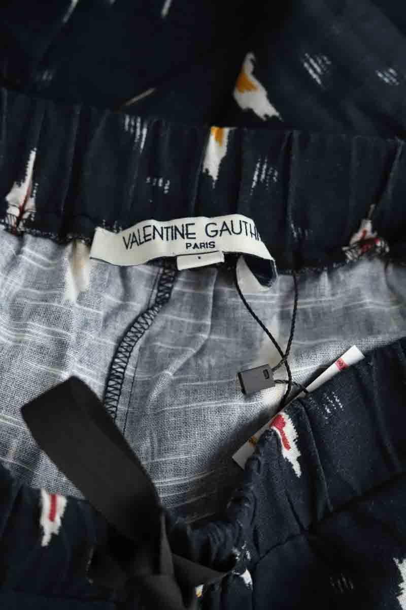 Slim-fit cotton cargo pants VALENTINE GAUTHIER- SECONDE MAIN Blue