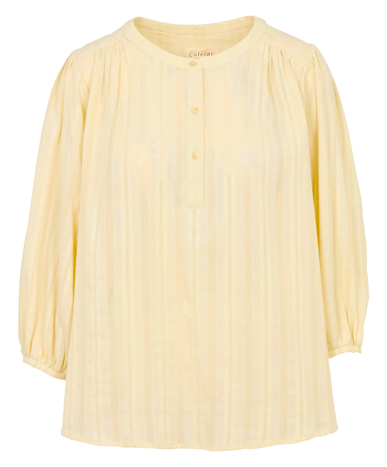 Oversized blouse in cutout cotton canvas ACOTE White