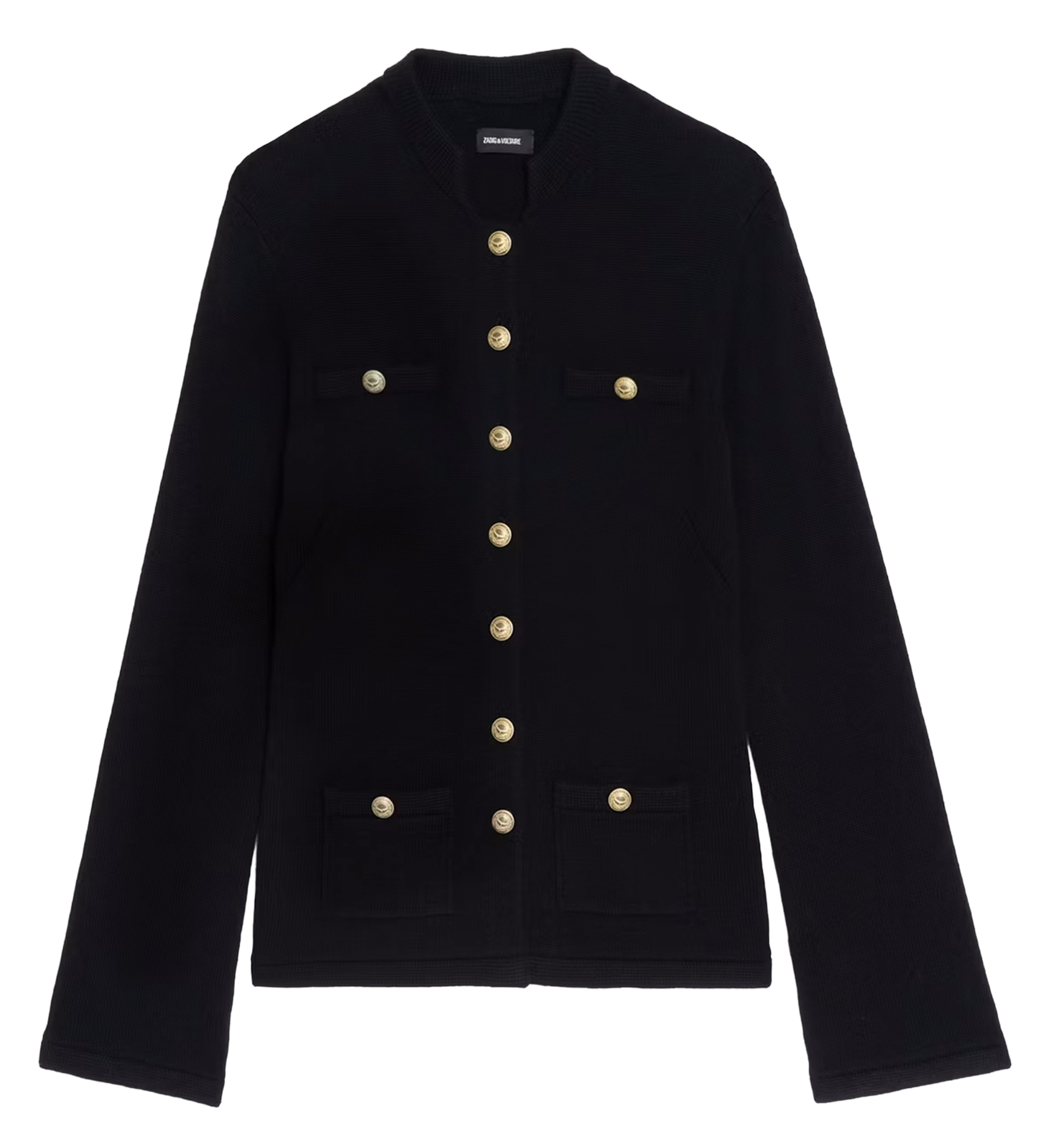 Pull droit en laine mélangée ZADIG&VOLTAIRE Noir