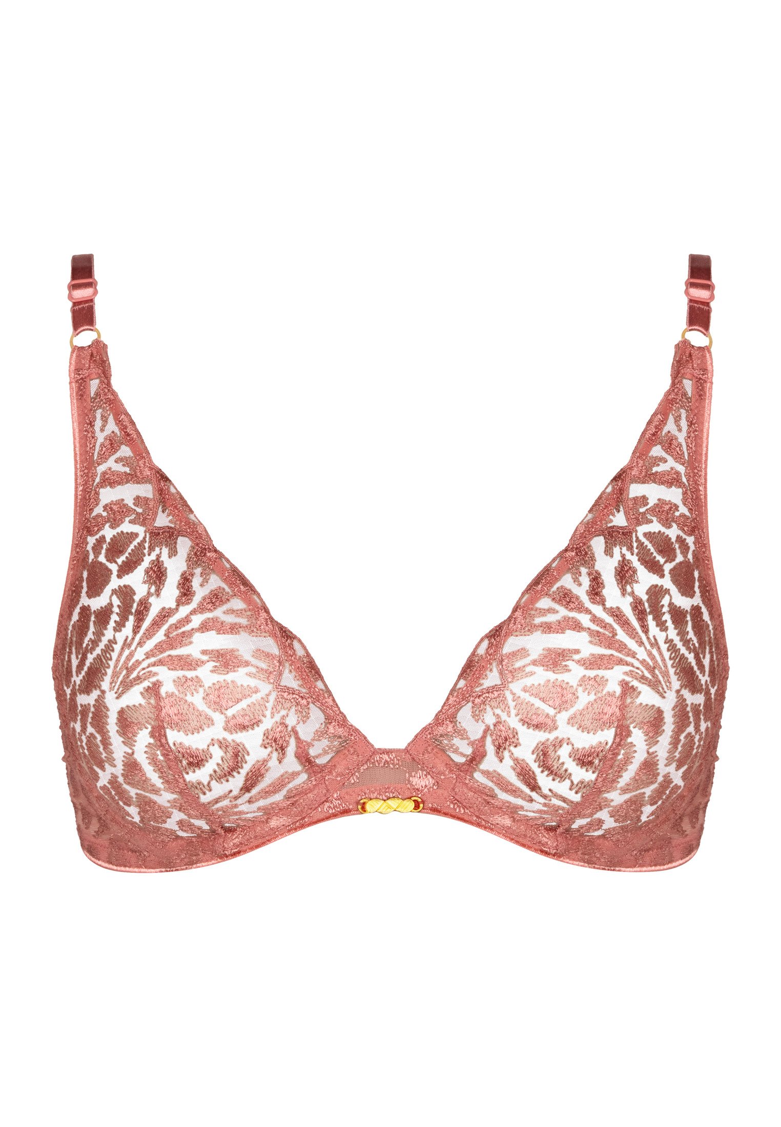 Architecture underwired triangle bra AUBADE Pink
