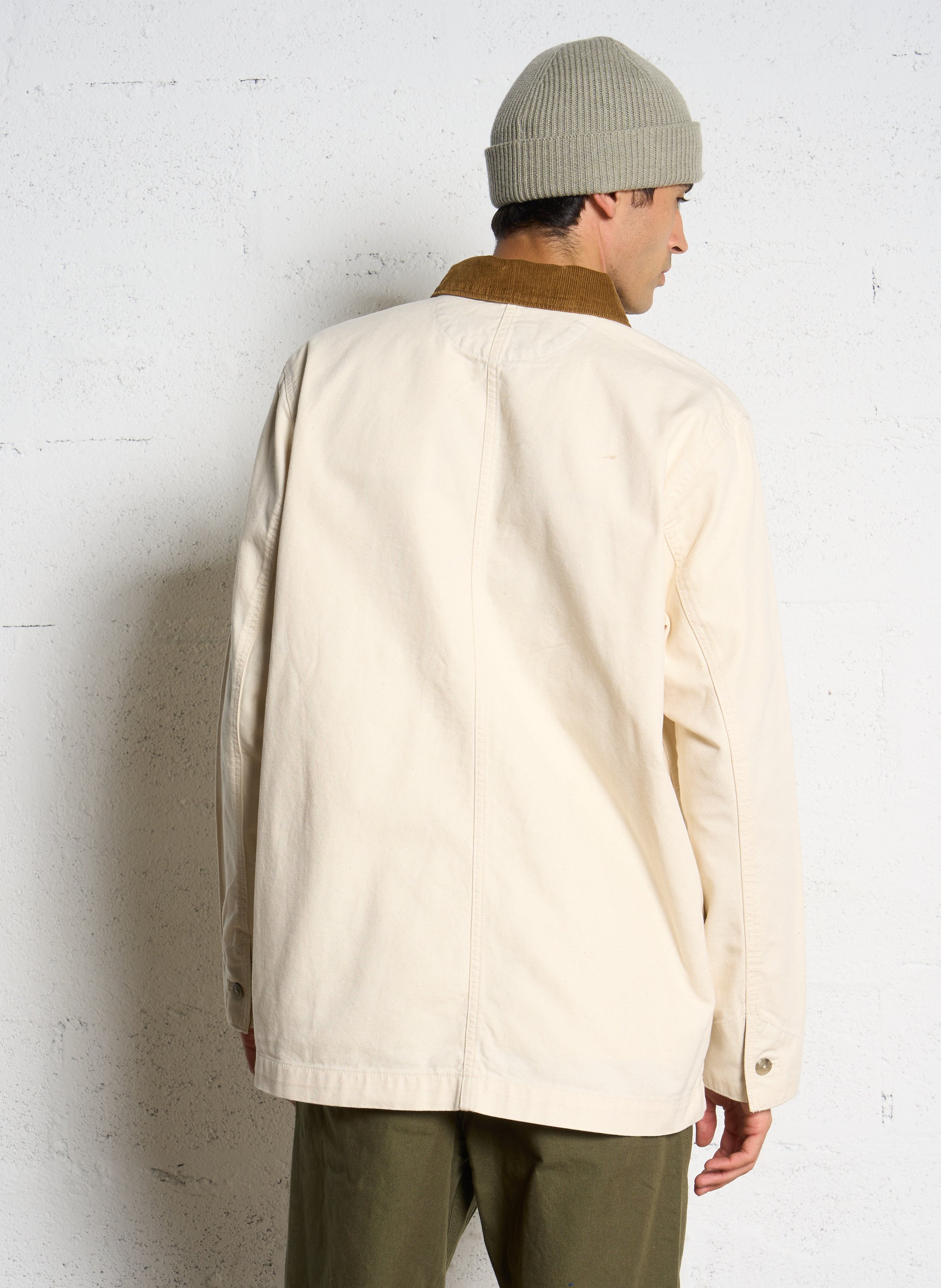 Jacket with classic collar in organic cotton PATAGONIA Beige