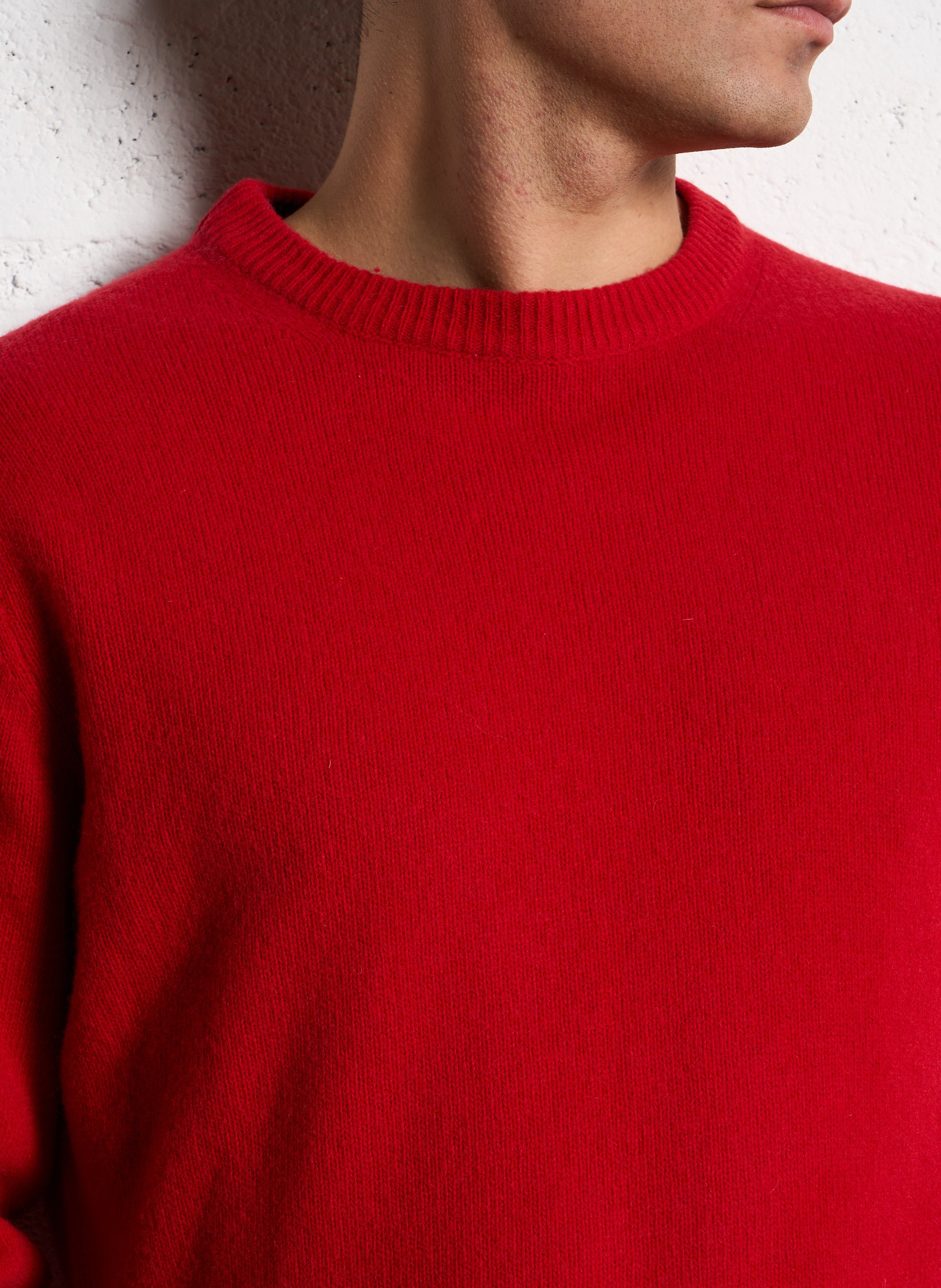Alpaca wool sweater CASUAL FRIDAY Red