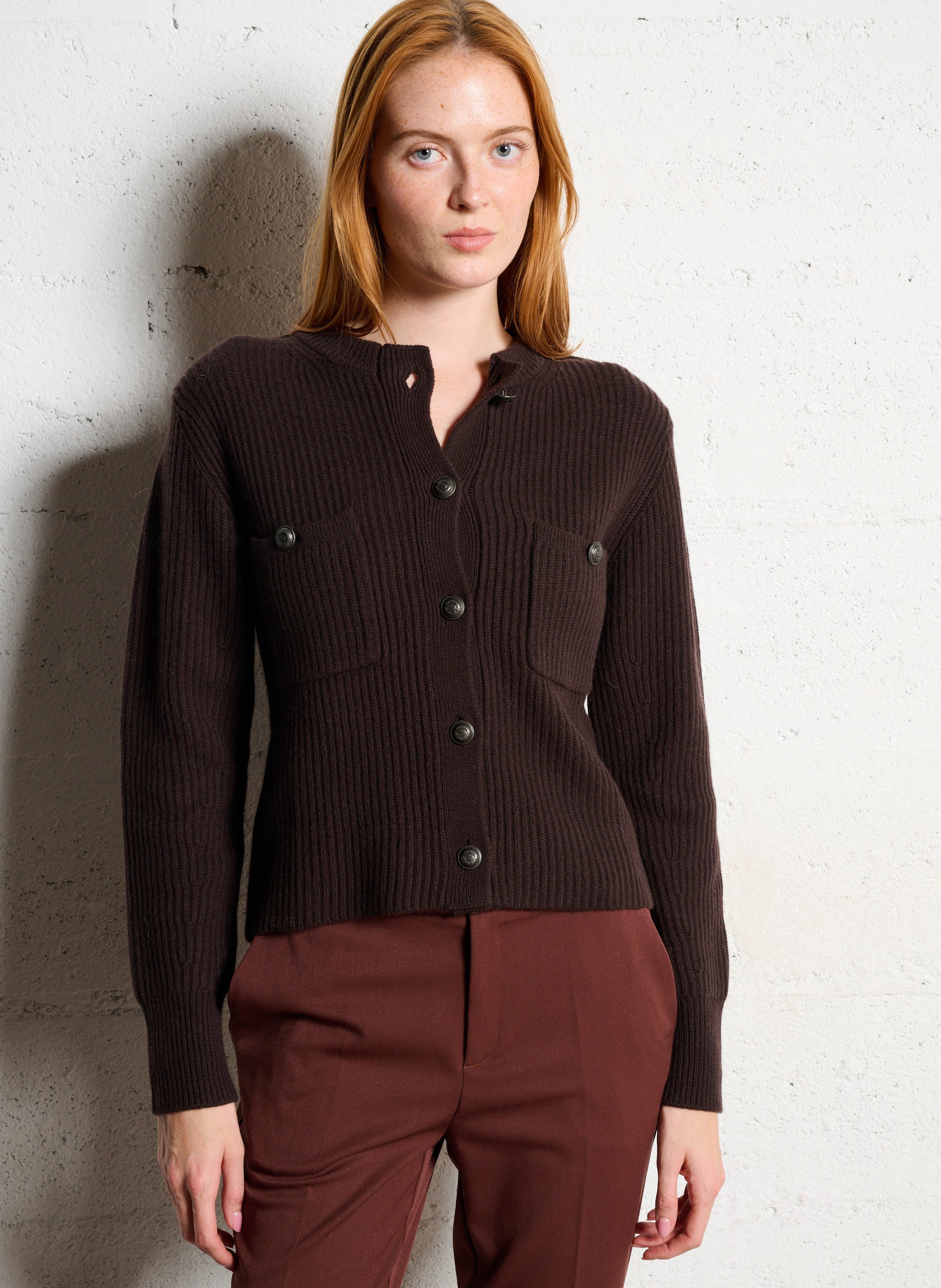 Gilet en laine col rond  IKKS