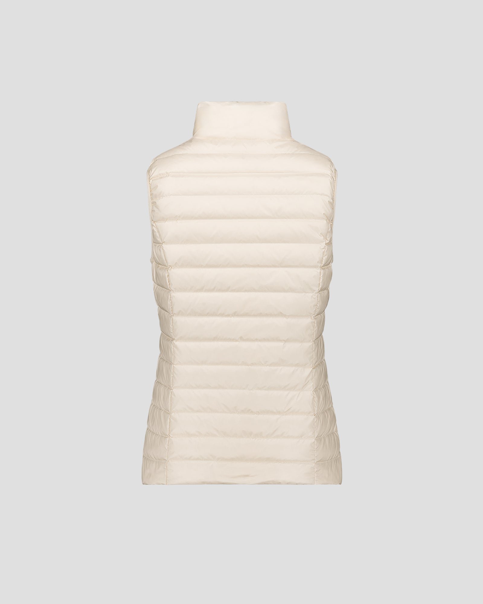 Sleeveless lightweight down vest seda White