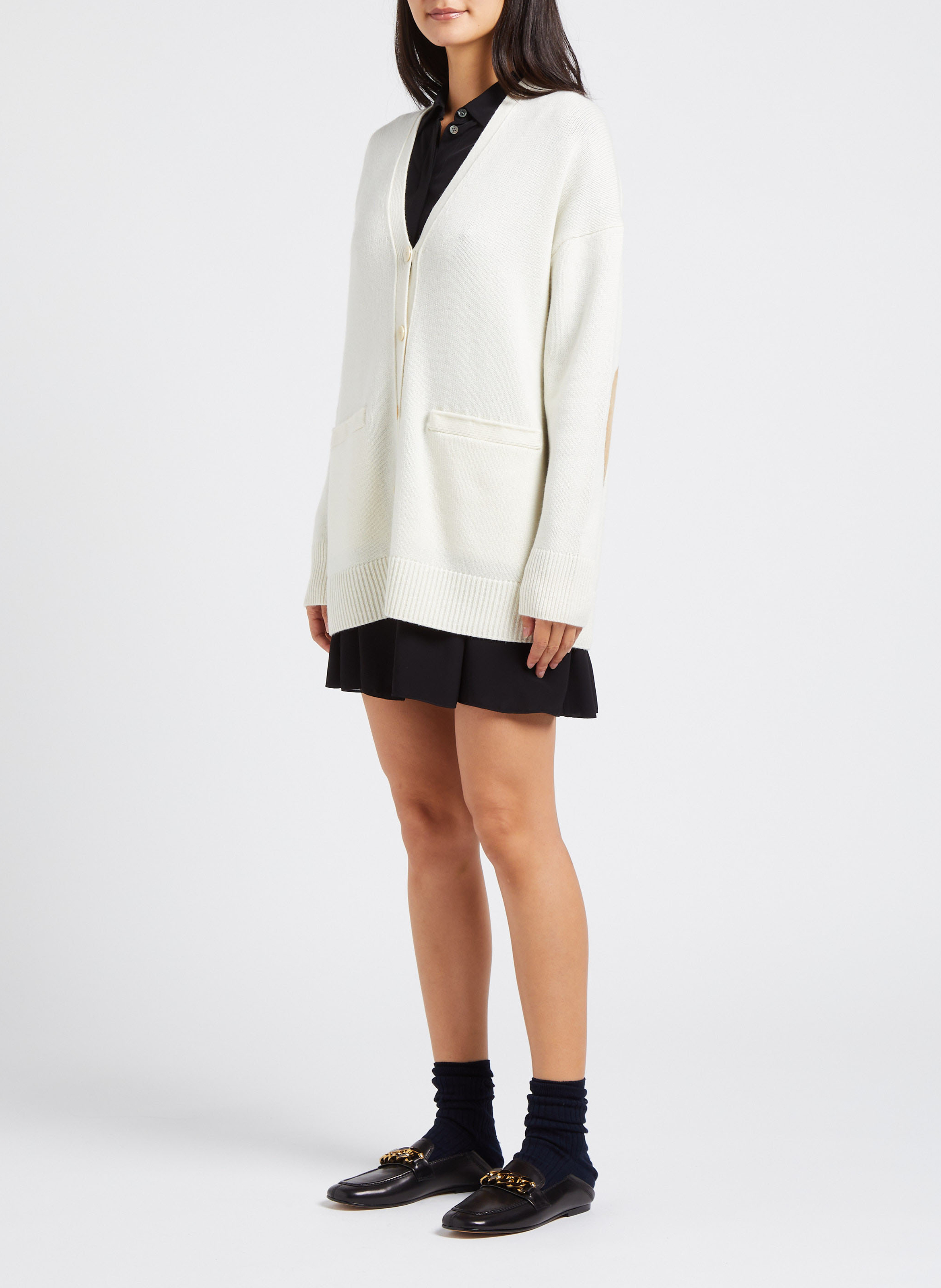 Getailleerde jurk met klassieke kraag THEORY Zwart