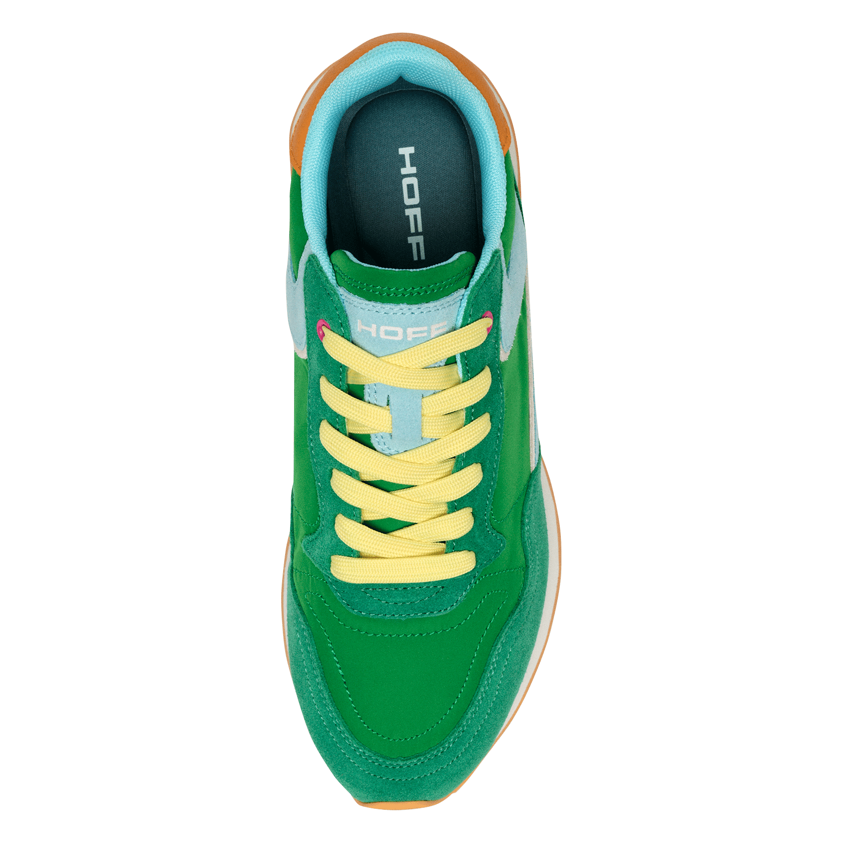 Niedrige Sneaker aus Leder-Mix HOFF Grun