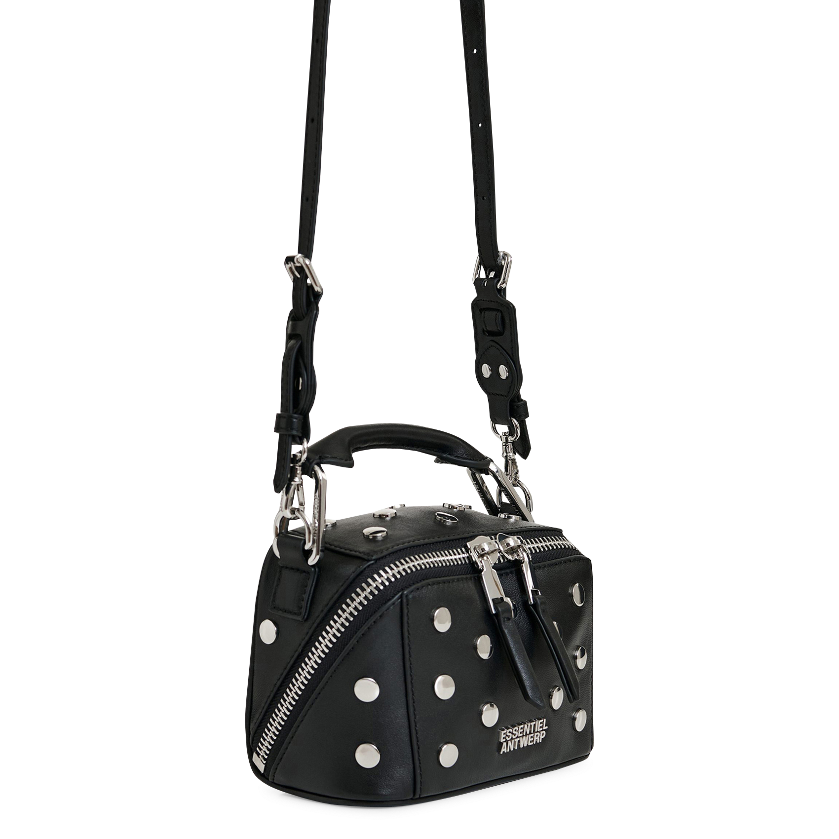 Brieftasche aus Leder ESSENTIEL ANTWERP Schwarz