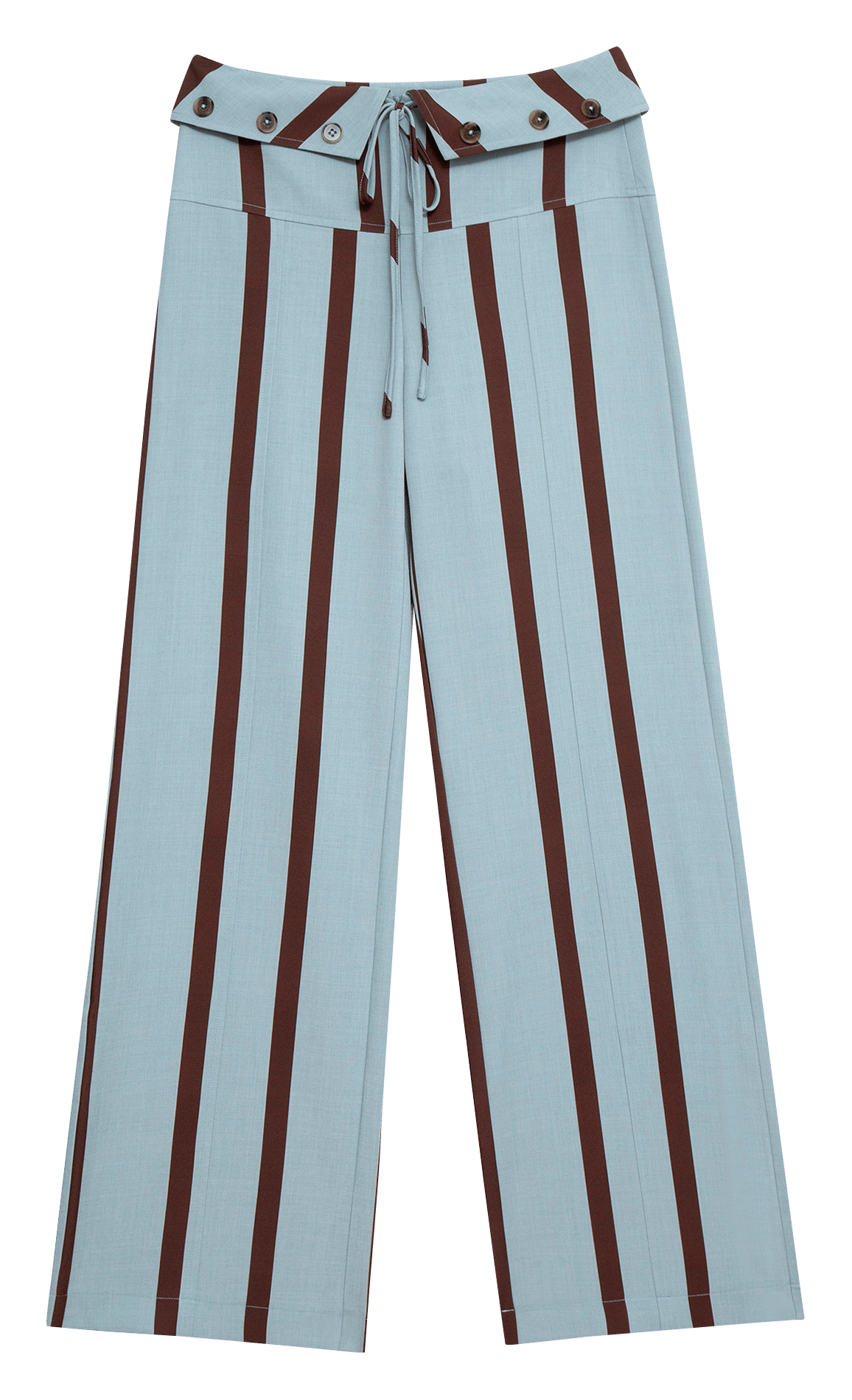 Striped wide-leg pants LAAGAM Blue
