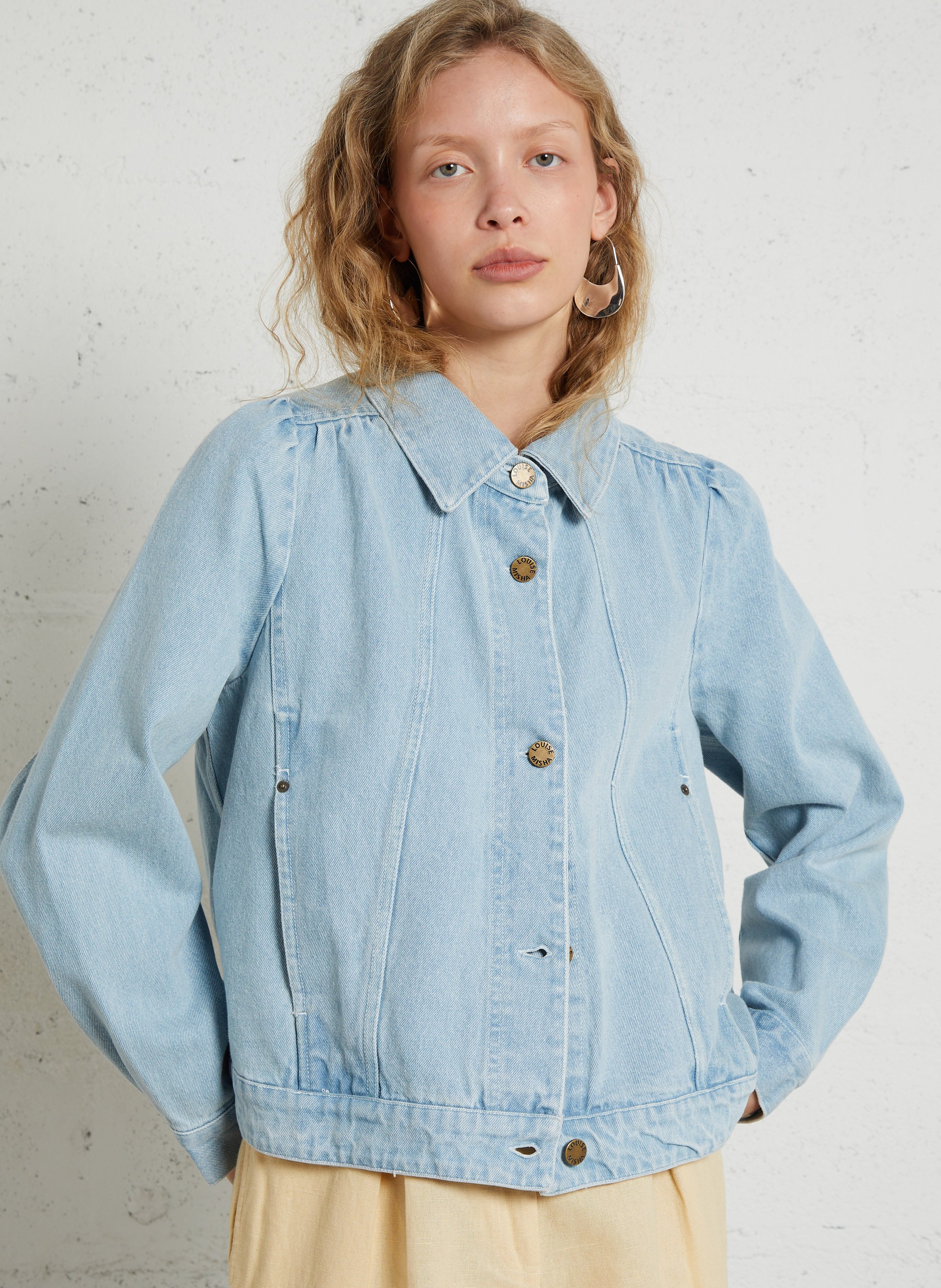 Denimjacke mit klassischem Kragen LOUISE MISHA Blau