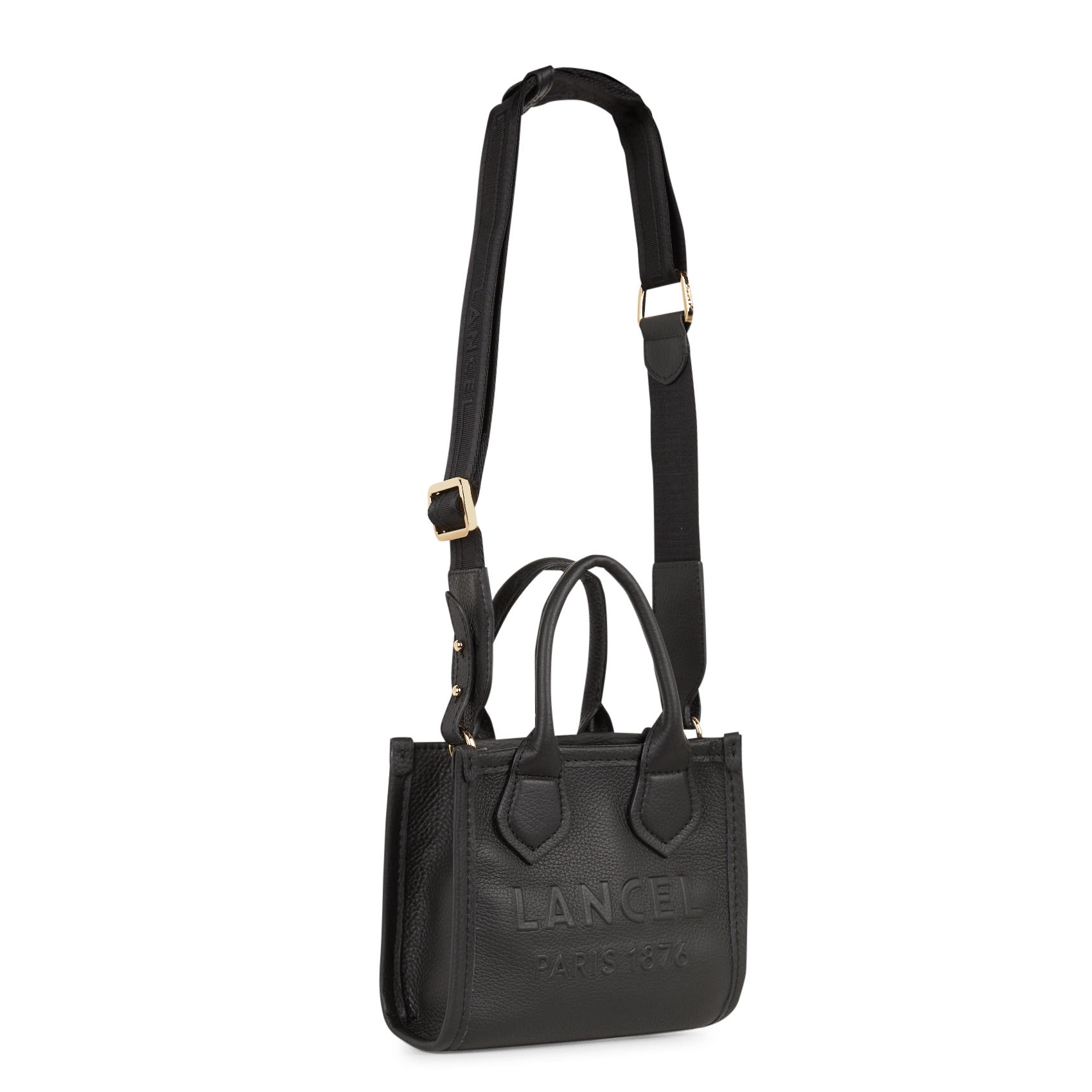 Sac bandoulière en cuir  LANCEL Noir