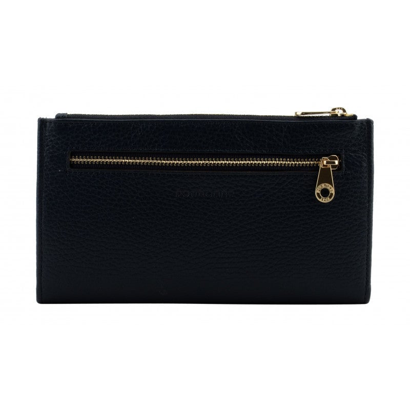 Grained calfskin wallet POURCHET Black