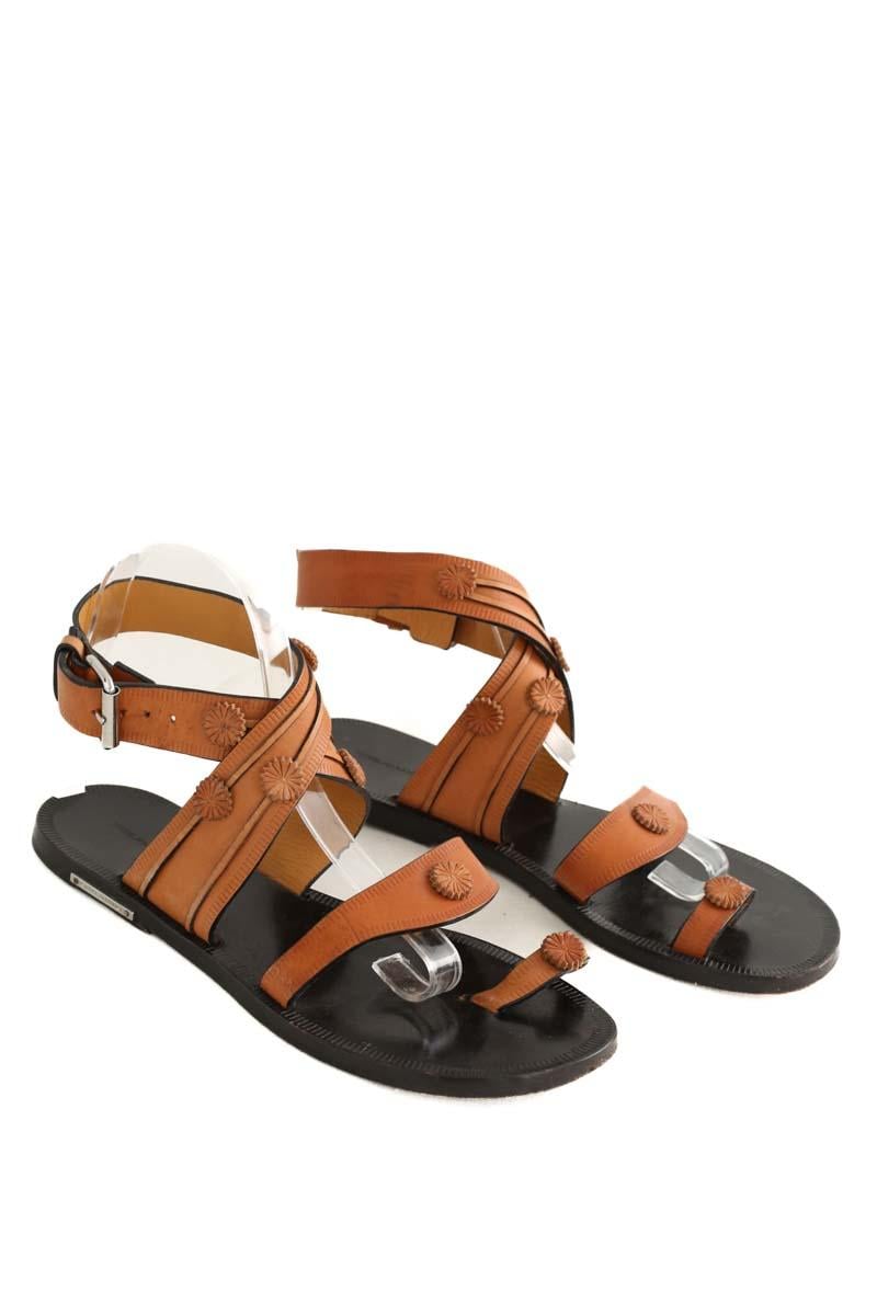 Faux leather sandals ISABEL MARANT ÉTOILE - SECONDE MAIN Brown