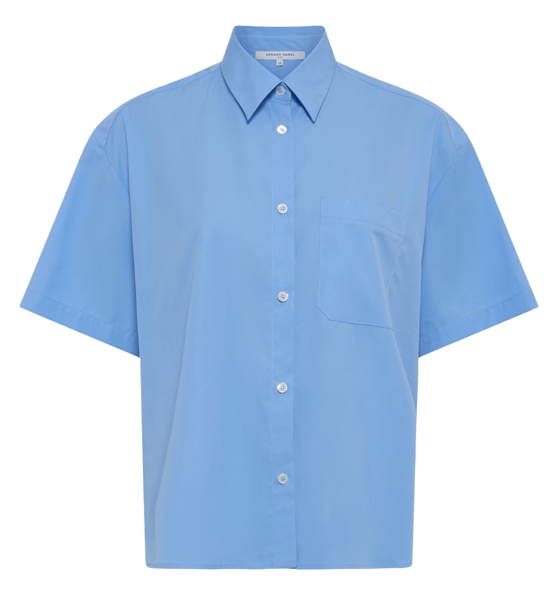 Baumwollhemd mit klassischem Kragen GERARD DAREL Blau