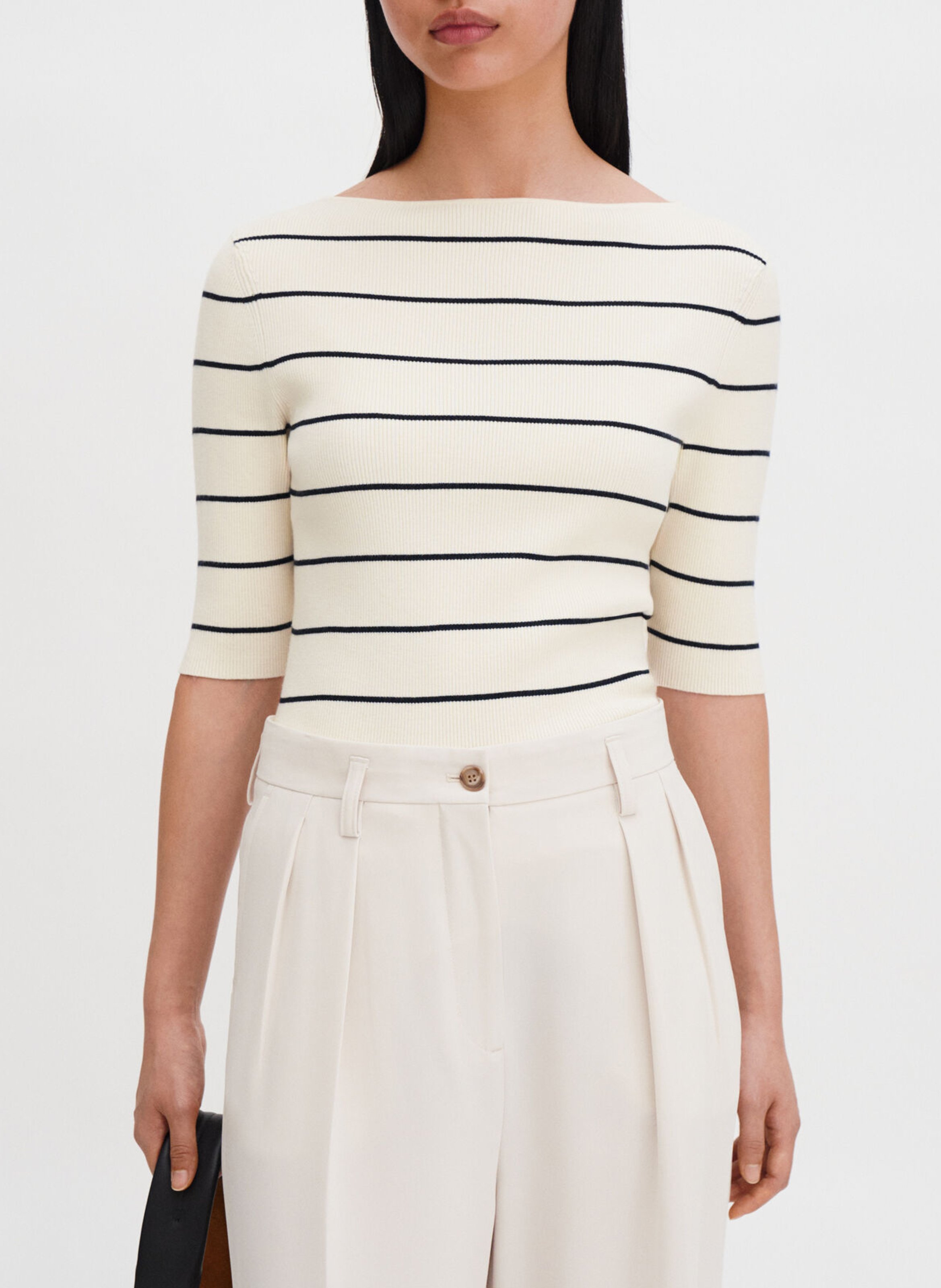 Top de manga corta de rayas  FILIPPA K Multicolor