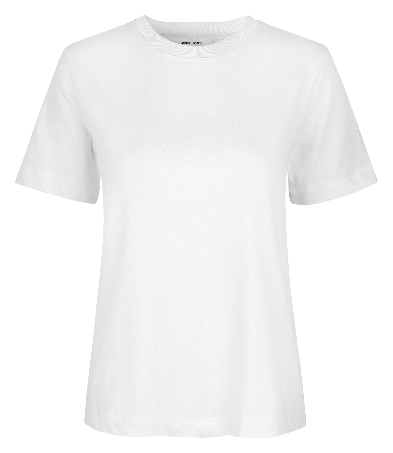 Straight-cut organic cotton T-shirt SAMSOE SAMSOE White