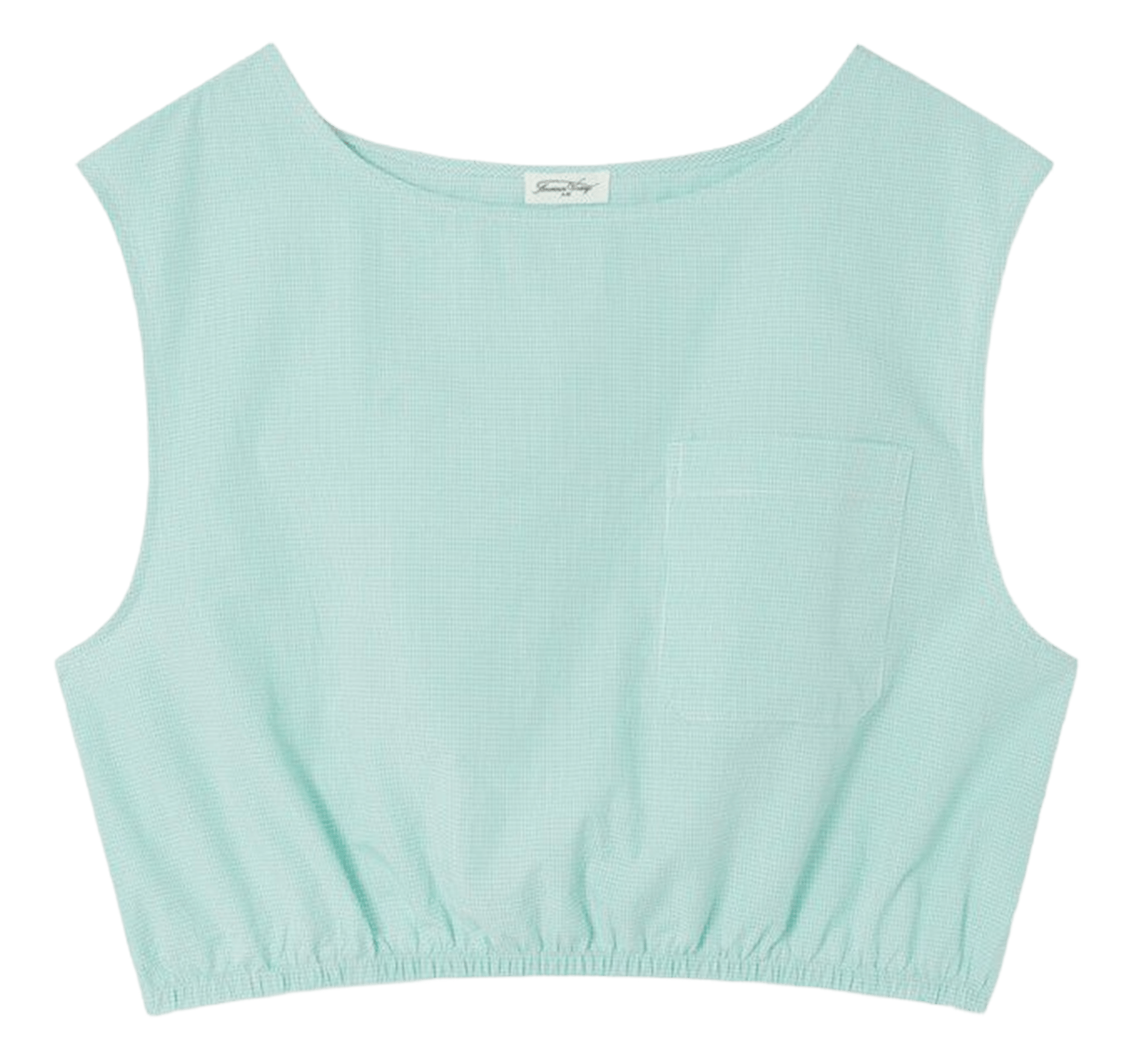 Solid sleeveless cotton top AMERICAN VINTAGE Blue