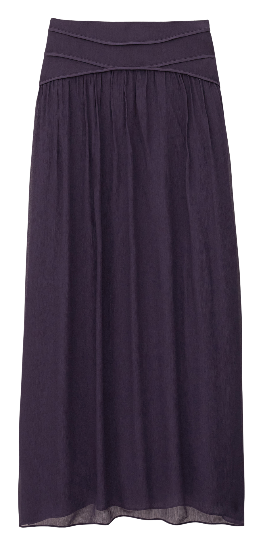 Lange uitlopende effen rok BA&SH Violet