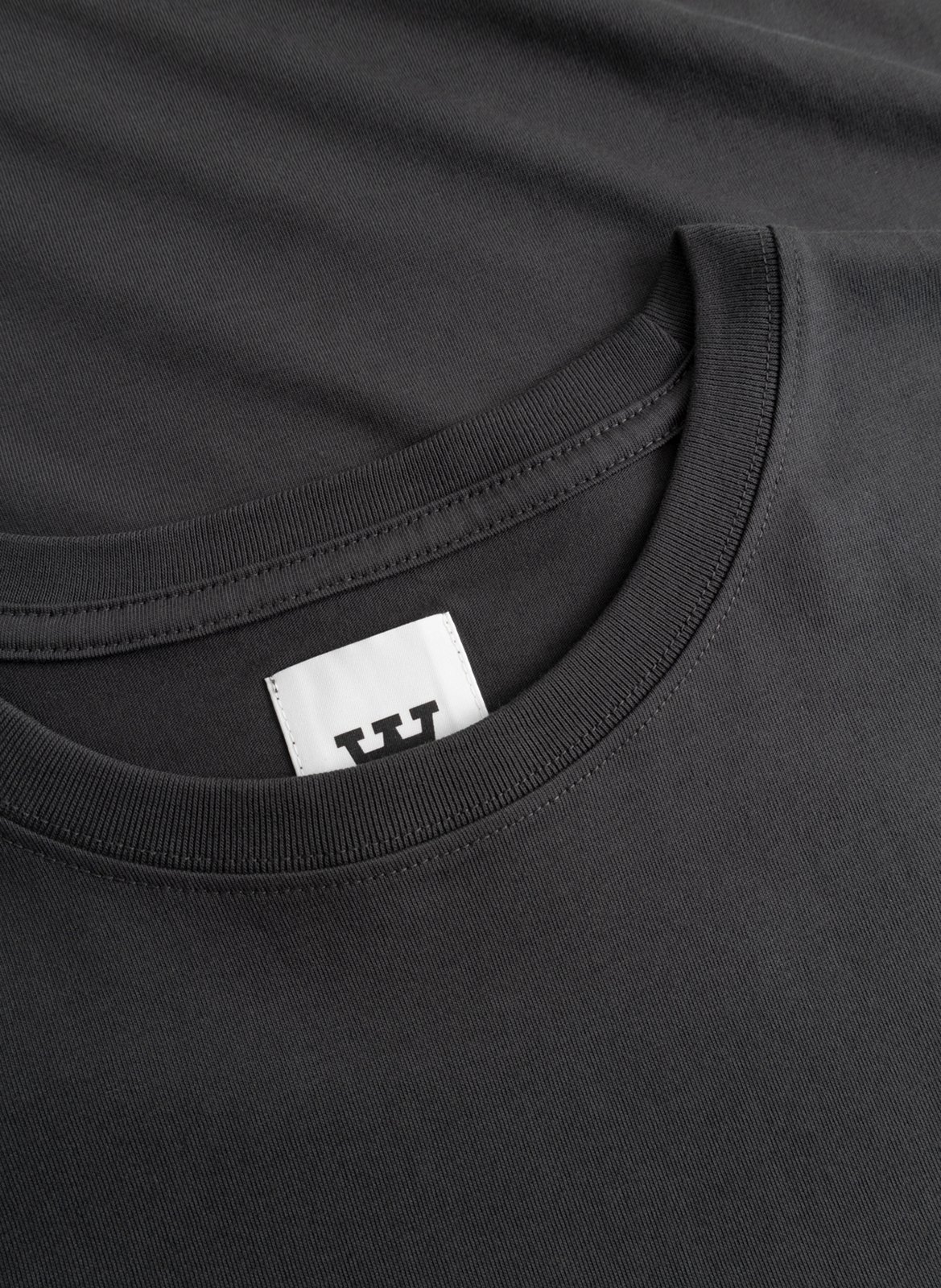 Round-neck cotton T-shirt | Black WOOD WOOD Men