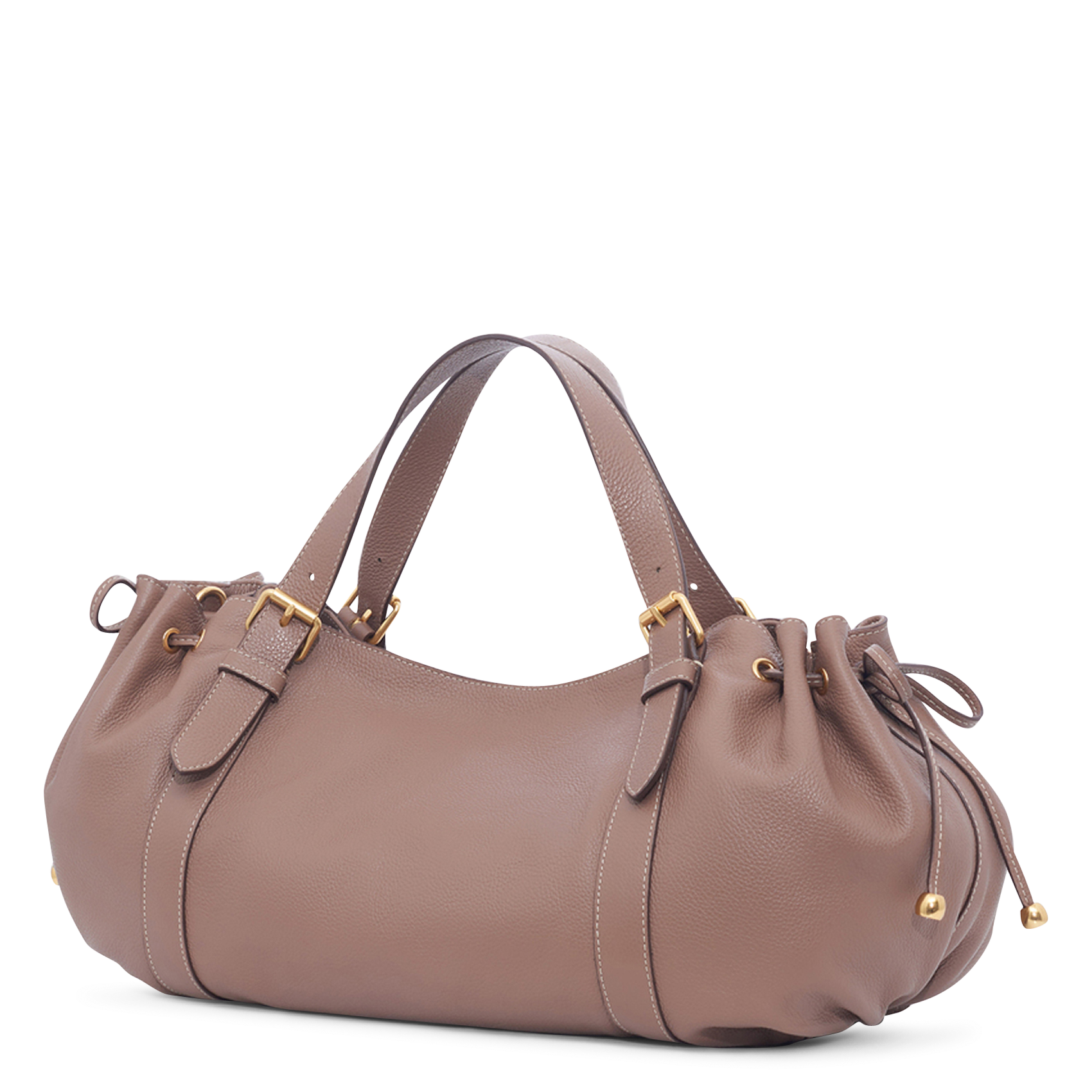 Lederhandtasche mit strukturierter Oberfläche GERARD DAREL Braun