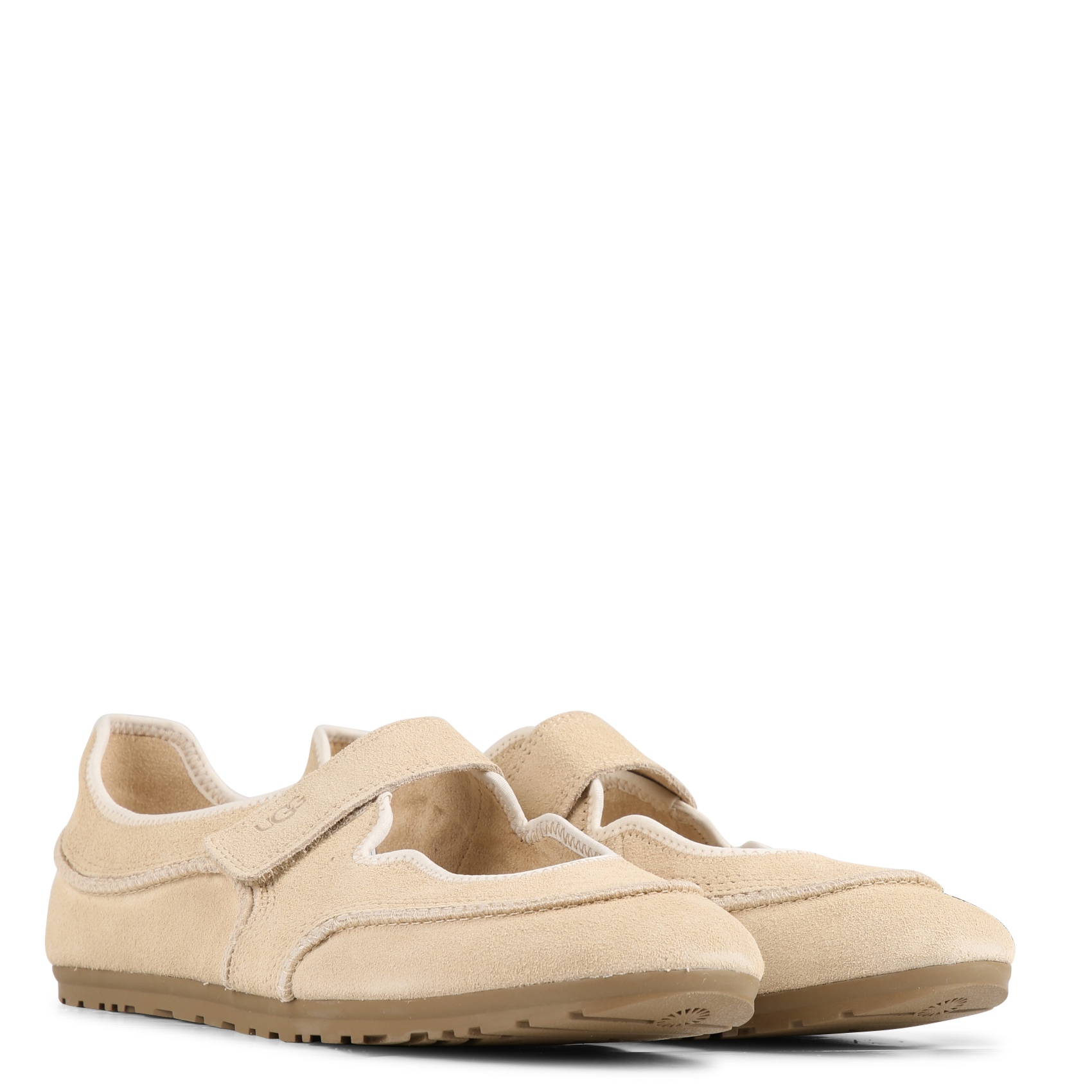 Offene Sneakers aus gemischtem Leder | Beige UGG Damen