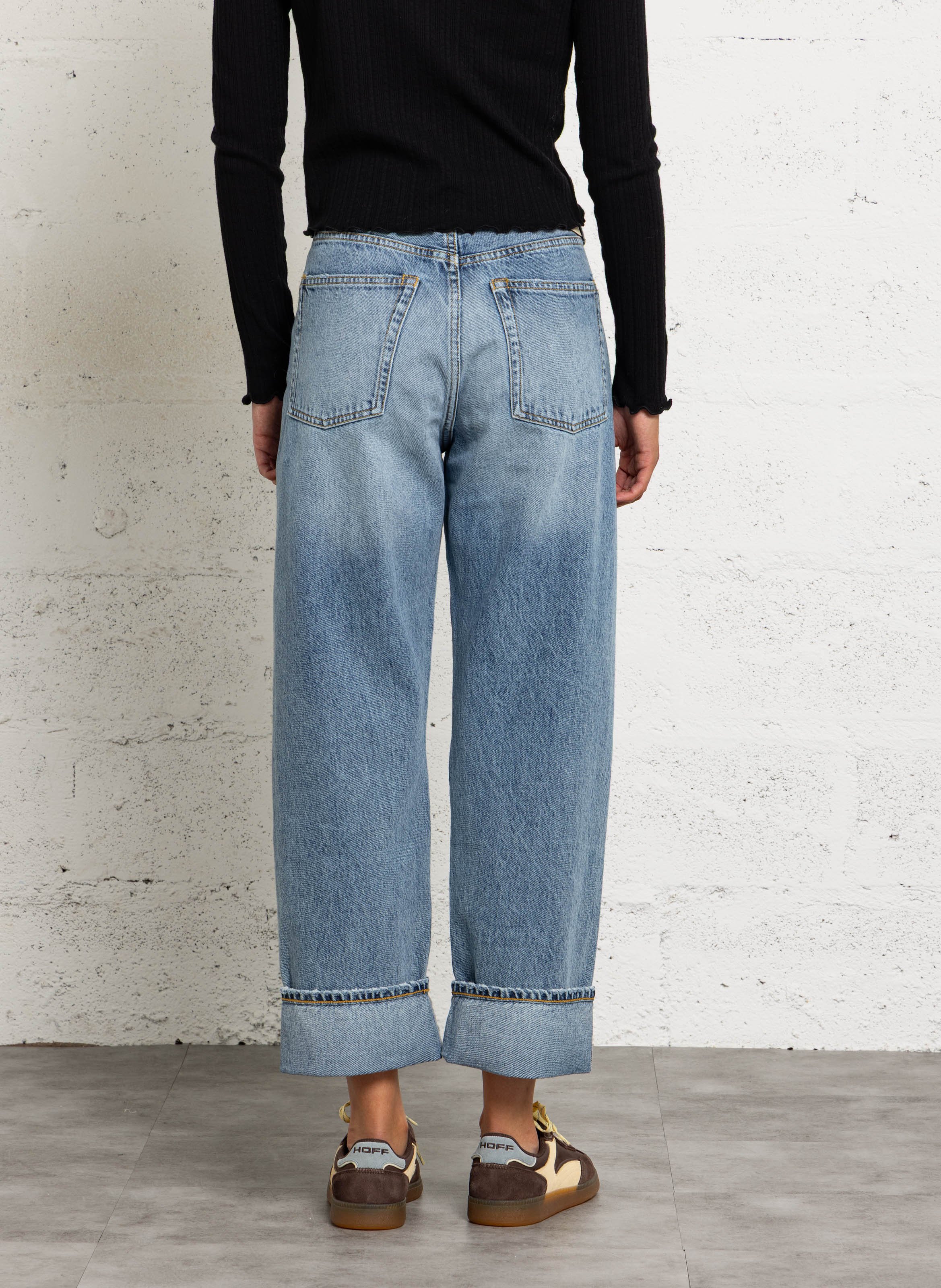Rechte, katoenen jeans BELLEROSE Blauw