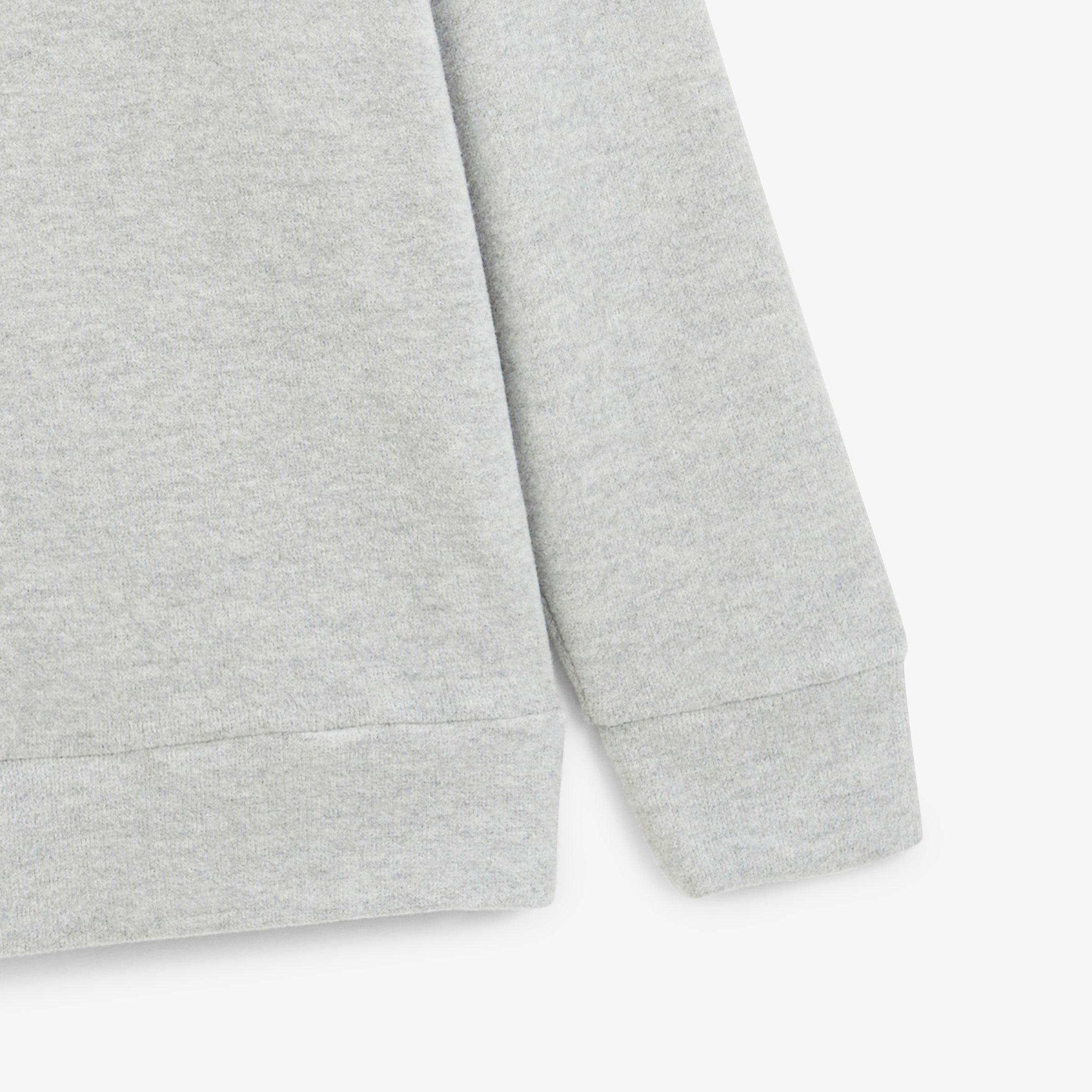 Round neck sweatshirt French rib SERGE BLANCO Grey