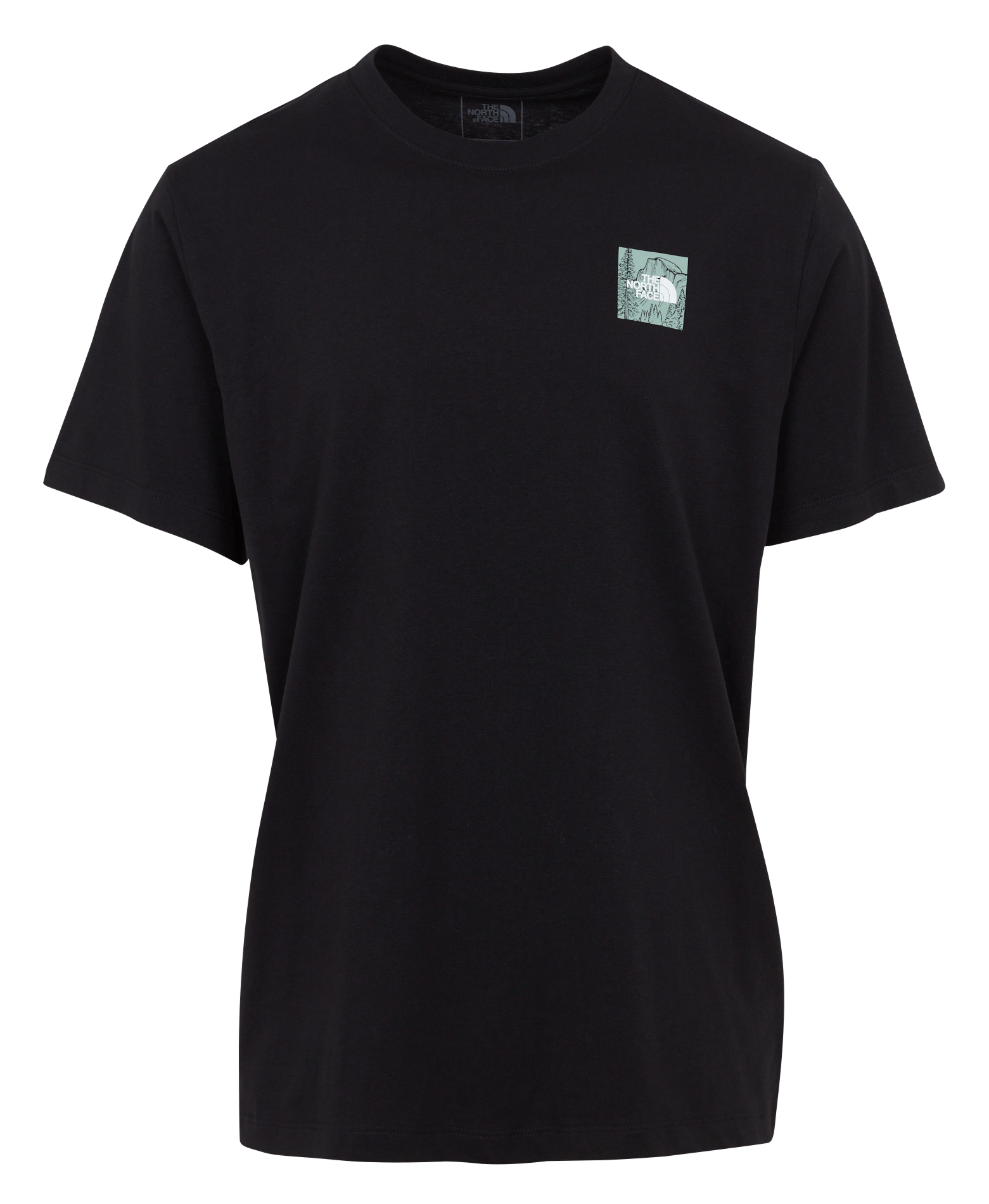 Kurzarm T-Shirt mit Siebdruck aus Baumwollmischung. THE NORTH FACE Schwarz