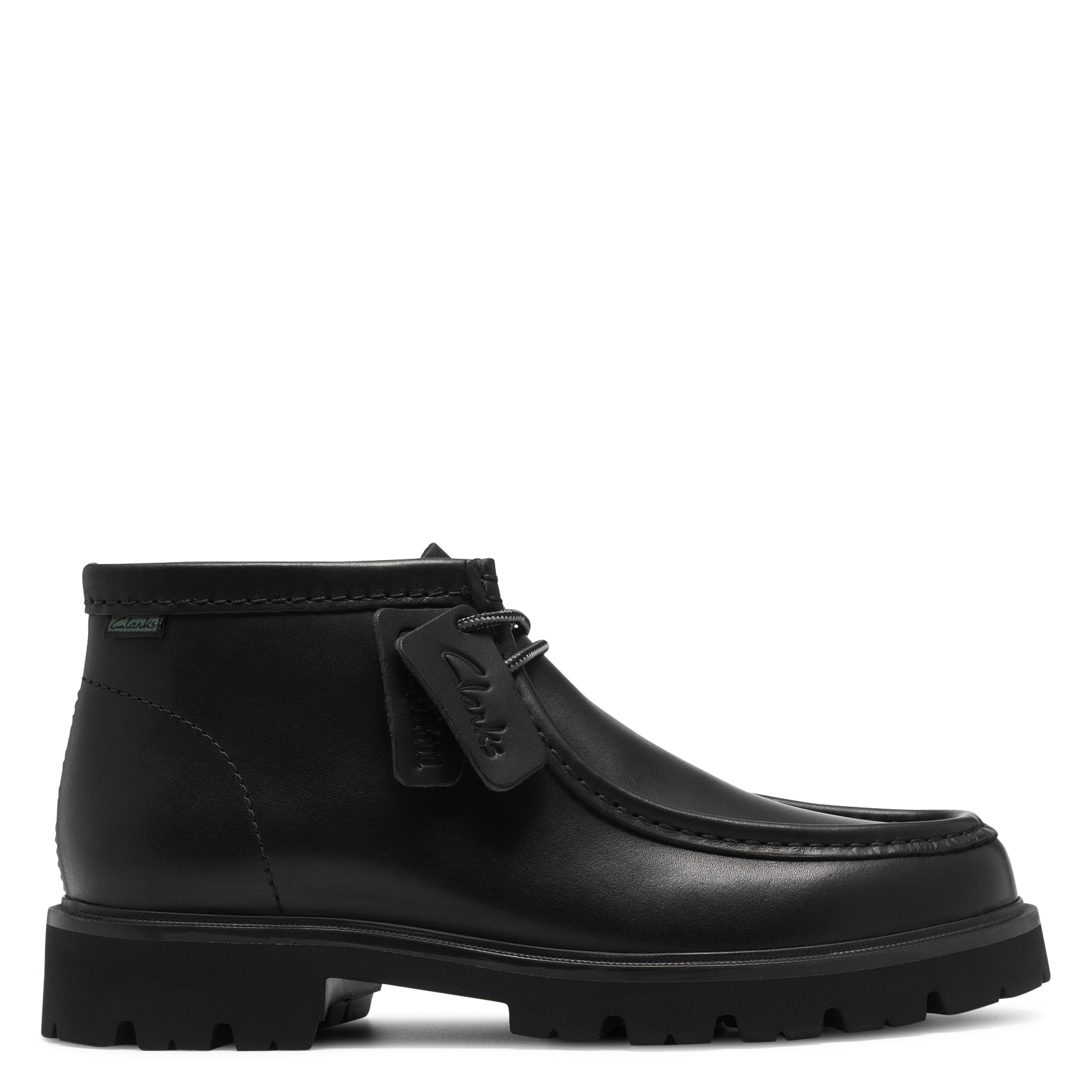 Bottines à lacets en cuir CLARKS Noir